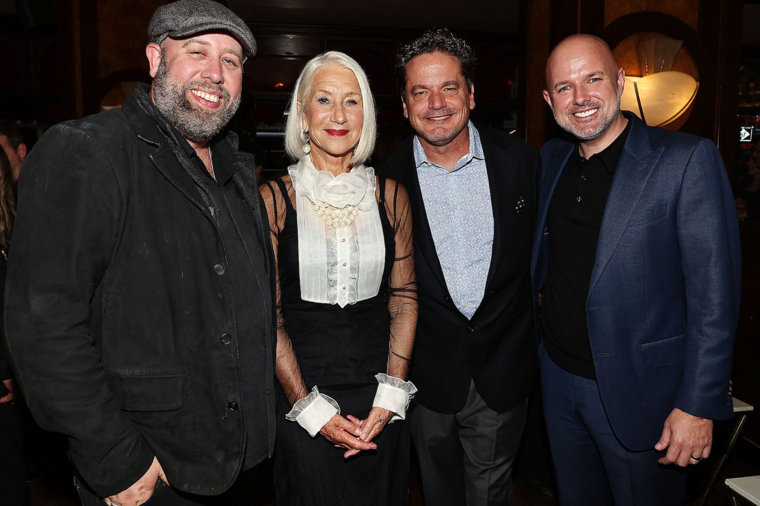 NYC, NY - 9/26/2024} - New York Special Screening of Lionsgate’s “White Bird” - PICTURED: Andrew Erwin, Helen Mirren, Kevin Downes and Brandon Gregory - PHOTO by: Dave Allocca / StarPix - Location: Rue 57