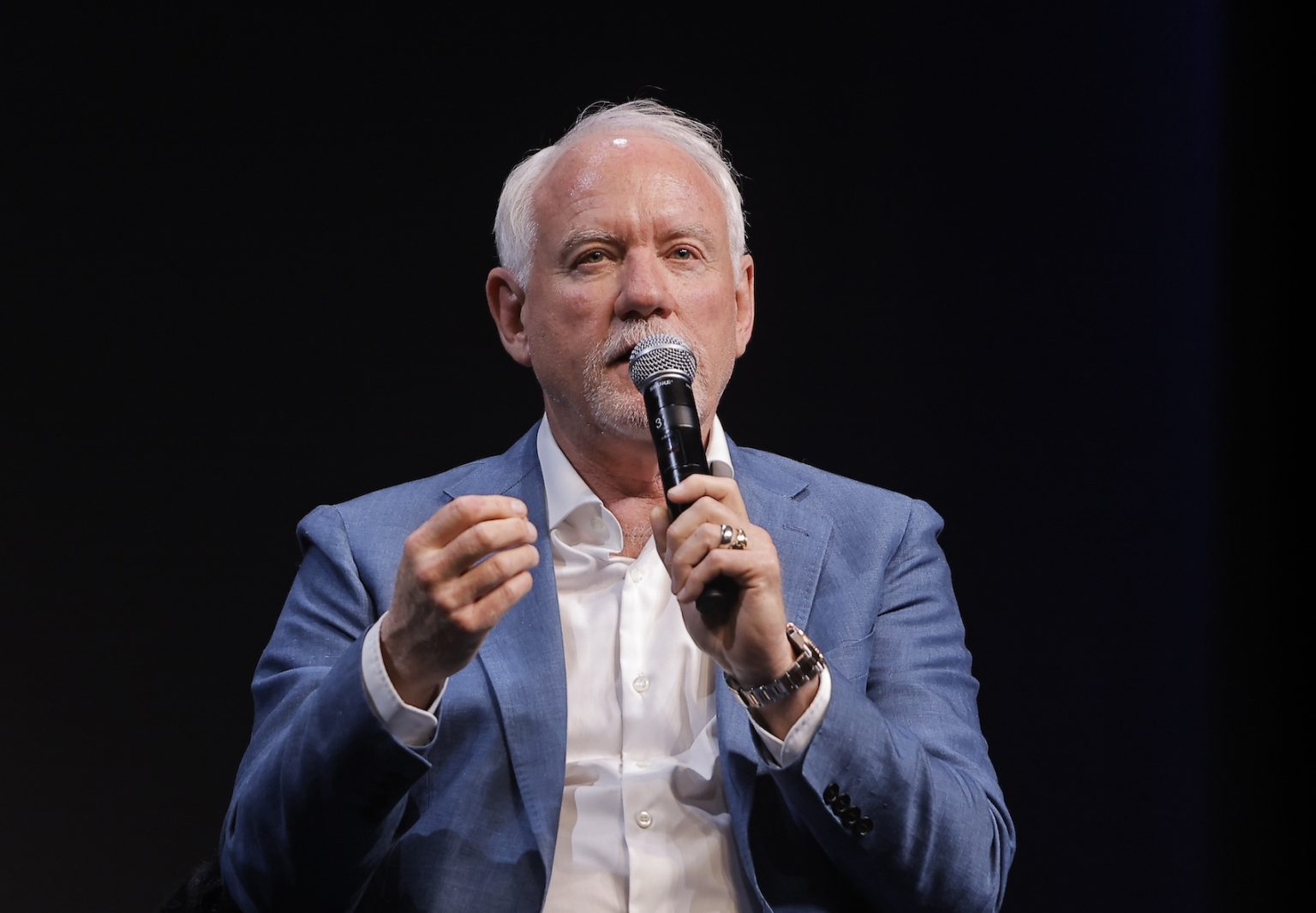 SANTA BARBARA, CALIFORNIA - FEBRUARY 07: John Debney attends the US premiere of "Horizon: An American Saga - Chapter 2" Q&A at the 40th Santa Barbara International Film Festival on February 07, 2025 in Santa Barbara, California. (Photo by Tibrina Hobson/Getty Images for Santa Barbara International Film Festival)