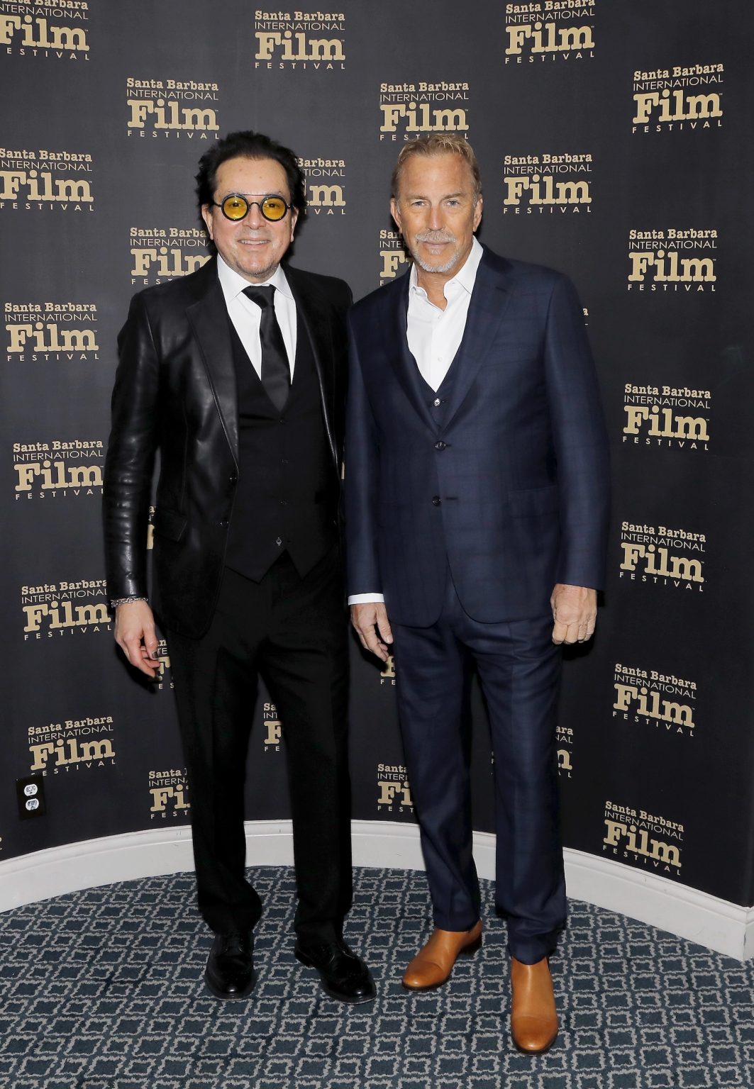 SANTA BARBARA, CALIFORNIA - FEBRUARY 07: SBIFF Executive Director Roger Durling and Kevin Costner attend the US premiere of "Horizon: An American Saga - Chapter 2" at the 40th Santa Barbara International Film Festival on February 07, 2025 in Santa Barbara, California. (Photo by Tibrina Hobson/Getty Images for Santa Barbara International Film Festival)