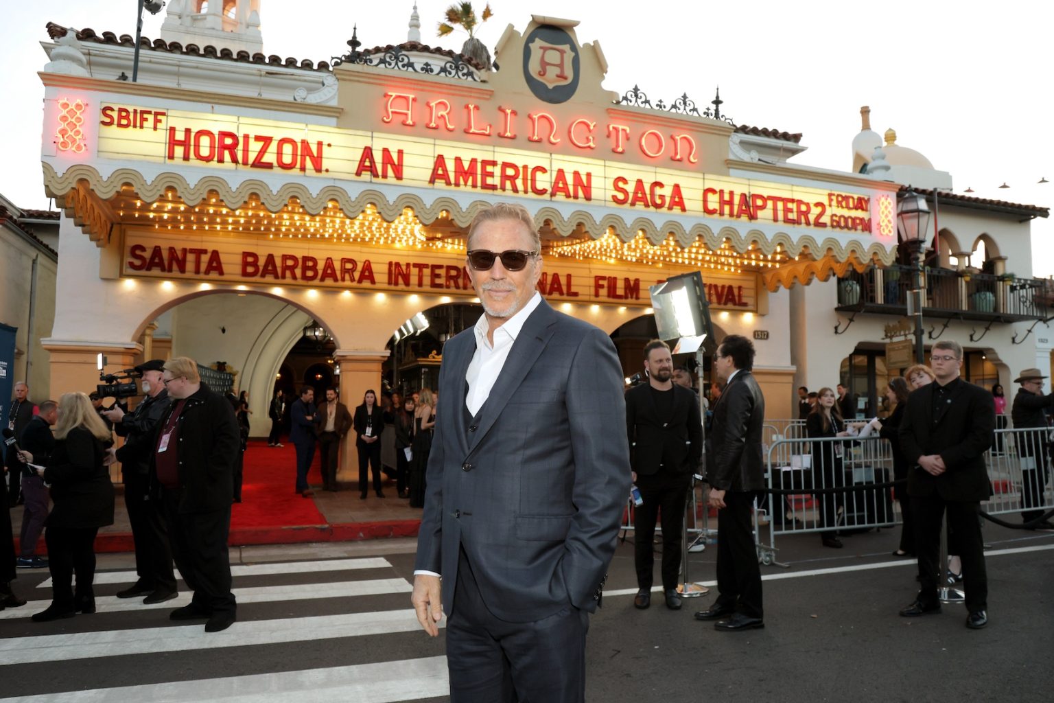 SANTA BARBARA, CALIFORNIA - FEBRUARY 07: Kevin Costner attends the U.S. Premiere of "Horizon: An American Saga - Chapter 2" during the 40th Santa Barbara International Film Festival at The Arlington Theatre on February 07, 2025 in Santa Barbara, California. (Photo by Rebecca Sapp/Getty Images for Santa Barbara International Film Festival)