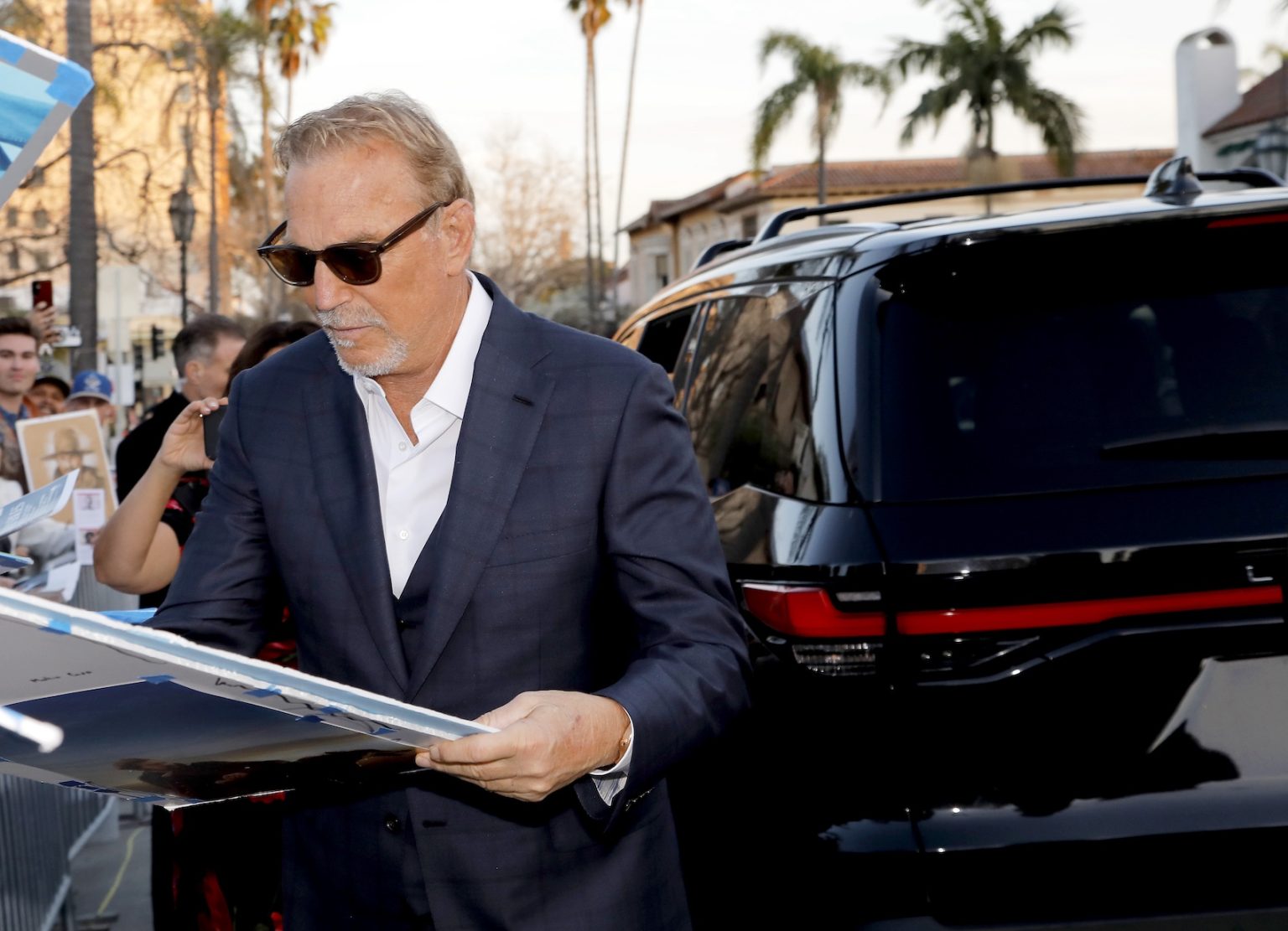 SANTA BARBARA, CALIFORNIA - FEBRUARY 07: Kevin Costner attends the US premiere of "Horizon: An American Saga - Chapter 2" at the 40th Santa Barbara International Film Festival on February 07, 2025 in Santa Barbara, California. (Photo by Tibrina Hobson/Getty Images for Santa Barbara International Film Festival)