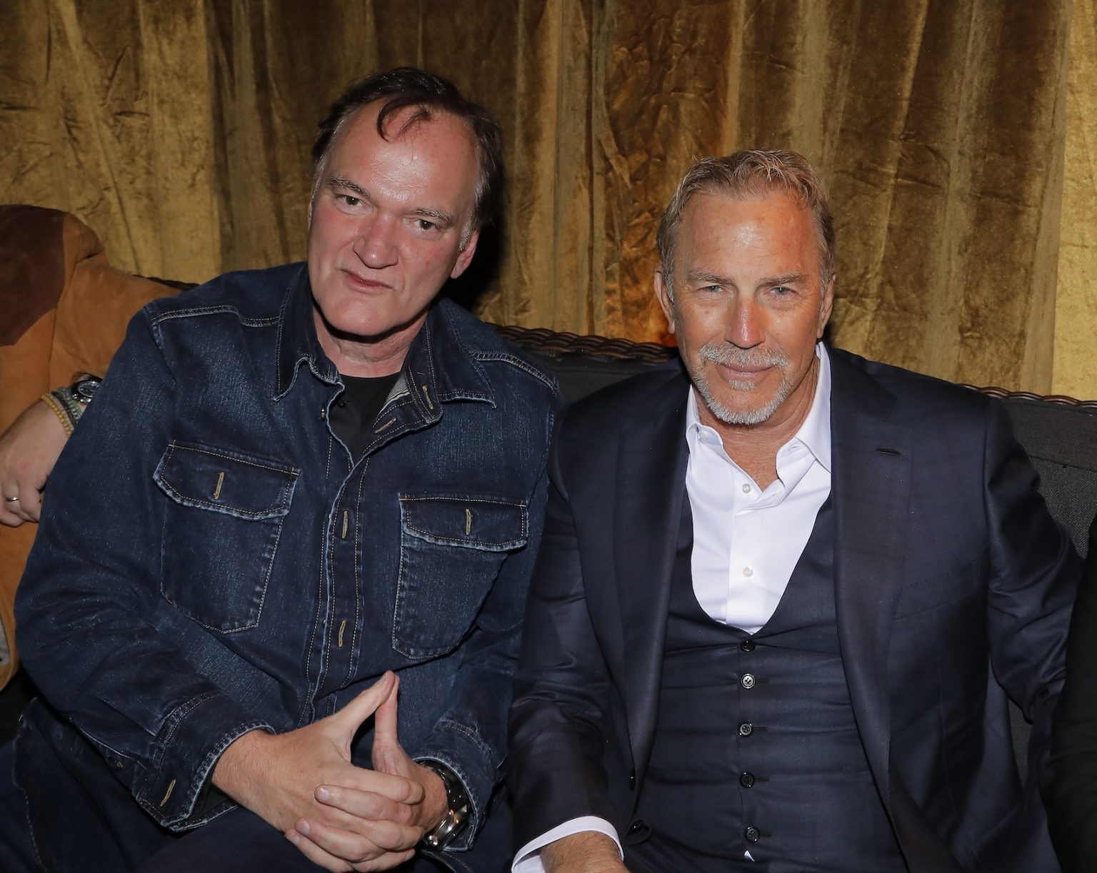 SANTA BARBARA, CALIFORNIA - FEBRUARY 07: Quentin Tarantino and Kevin Costner attend the US premiere of "Horizon: An American Saga - Chapter 2" after party at the 40th Santa Barbara International Film Festival on February 07, 2025 in Santa Barbara, California. (Photo by Tibrina Hobson/Getty Images for Santa Barbara International Film Festival)
