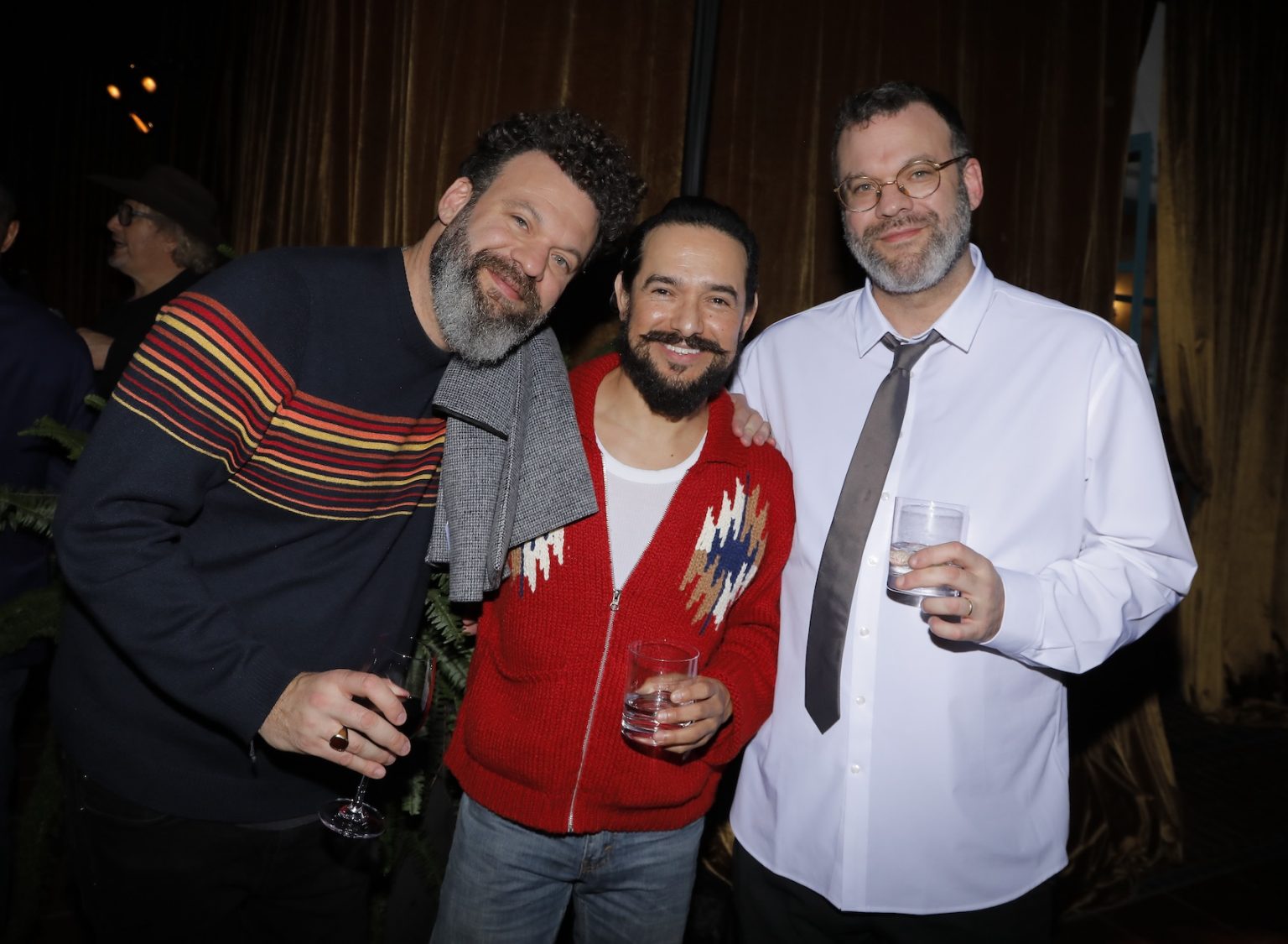 SANTA BARBARA, CALIFORNIA - FEBRUARY 07: (L-R) Jason Neese, Alejandro Edda and Jamie Neese attend the US premiere of "Horizon: An American Saga - Chapter 2" after party at the 40th Santa Barbara International Film Festival on February 07, 2025 in Santa Barbara, California. (Photo by Tibrina Hobson/Getty Images for Santa Barbara International Film Festival)