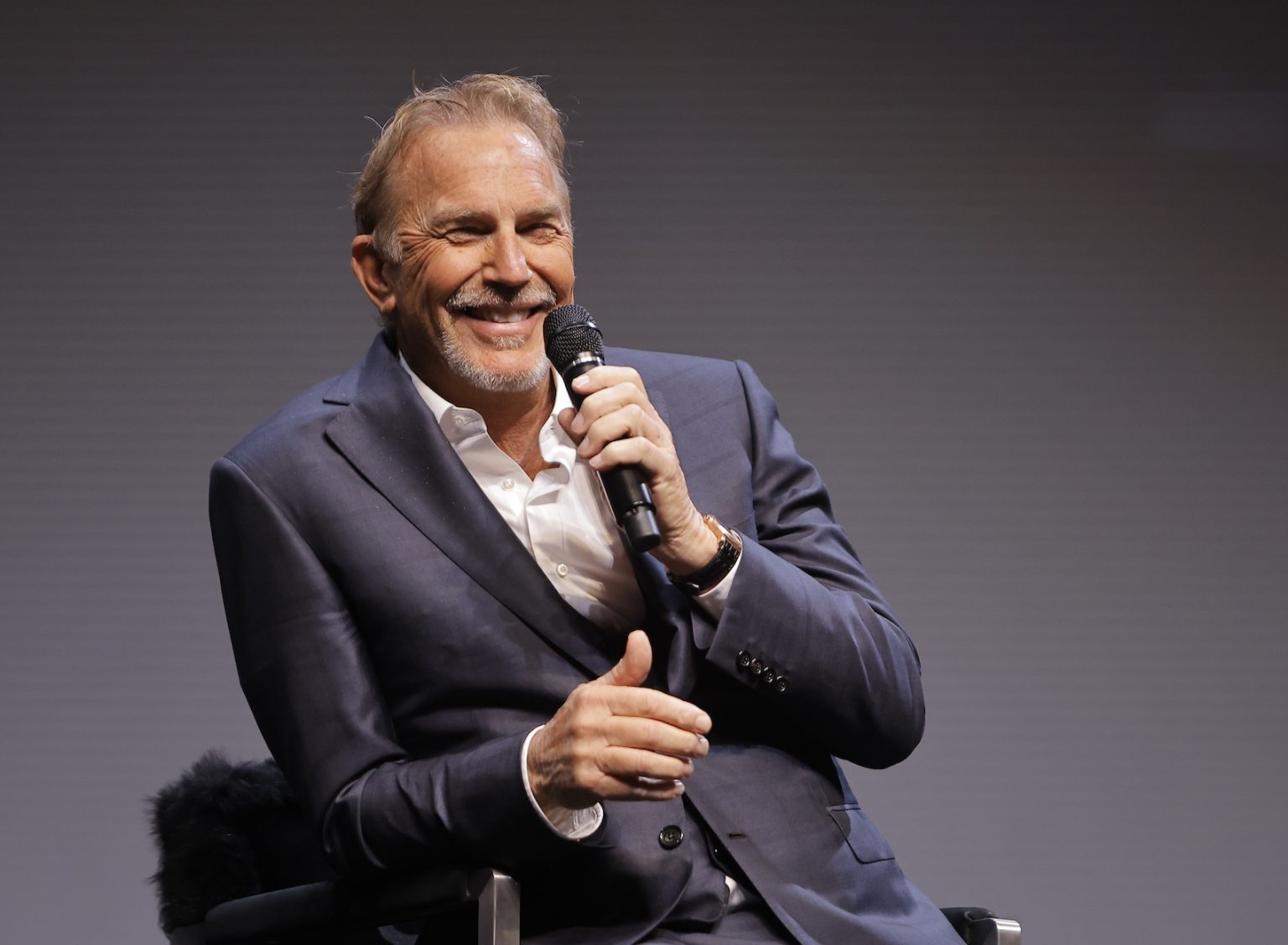 SANTA BARBARA, CALIFORNIA - FEBRUARY 07: Kevin Costner attends the US premiere of "Horizon: An American Saga - Chapter 2" Q&A at the 40th Santa Barbara International Film Festival on February 07, 2025 in Santa Barbara, California. (Photo by Tibrina Hobson/Getty Images for Santa Barbara International Film Festival)