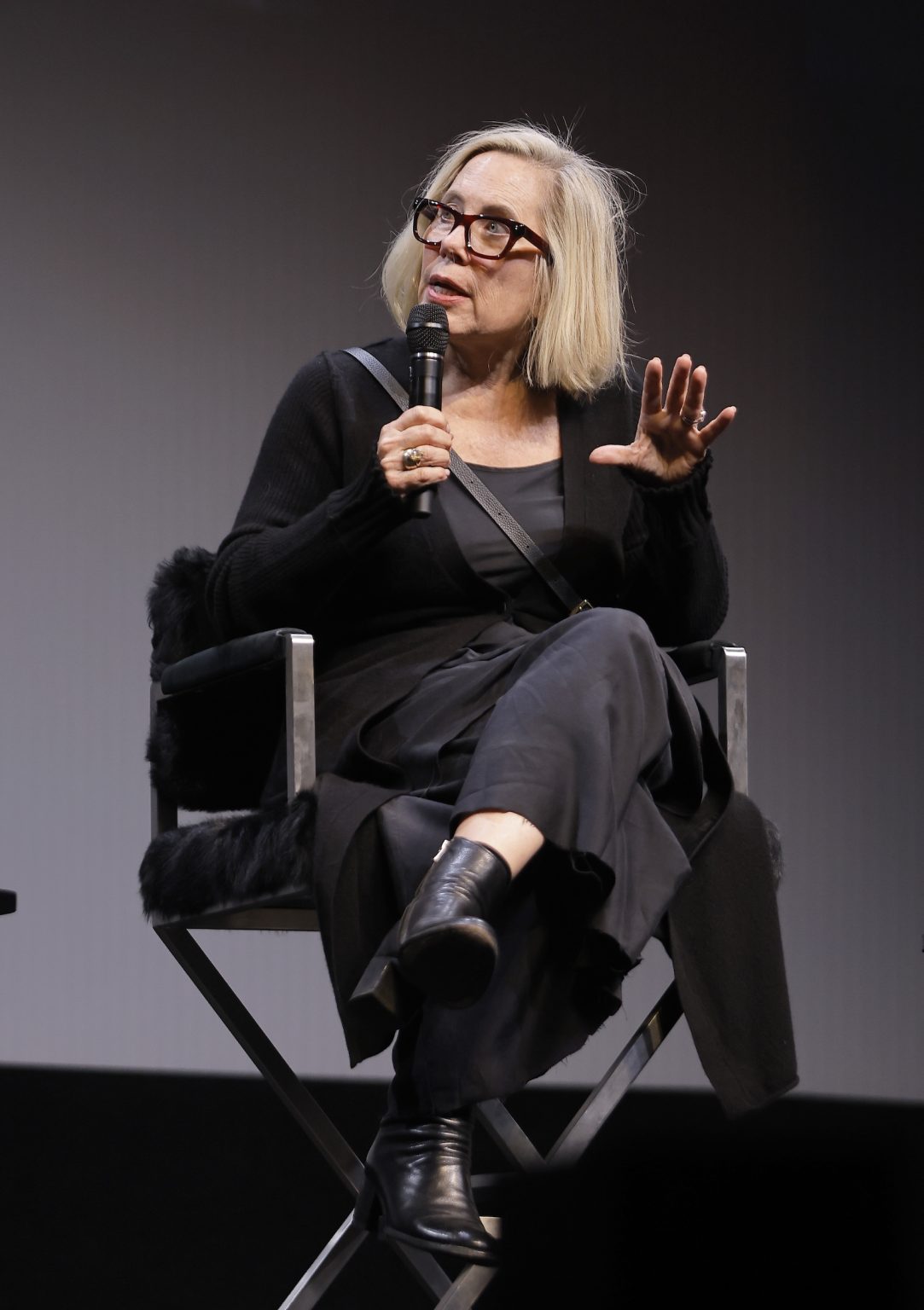 SANTA BARBARA, CALIFORNIA - FEBRUARY 07: Lisa Lovaas attends the US premiere of "Horizon: An American Saga - Chapter 2" Q&A at the 40th Santa Barbara International Film Festival on February 07, 2025 in Santa Barbara, California. (Photo by Tibrina Hobson/Getty Images for Santa Barbara International Film Festival)