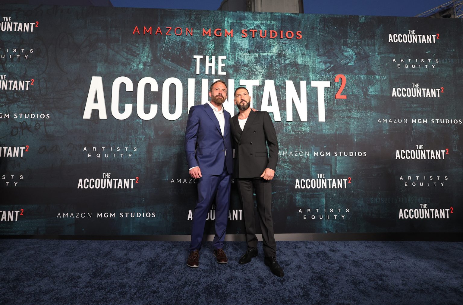 HOLLYWOOD, CALIFORNIA - APRIL 16: Producer Ben Affleck (L) and Jon Bernthal seen at the Amazon MGM Studios "The Accountant 2" Los Angeles Premiere at TCL Chinese Theatre on April 16, 2025 in Hollywood, California. (Photo by Eric Charbonneau/Amazon MGM Studios via Getty Images)