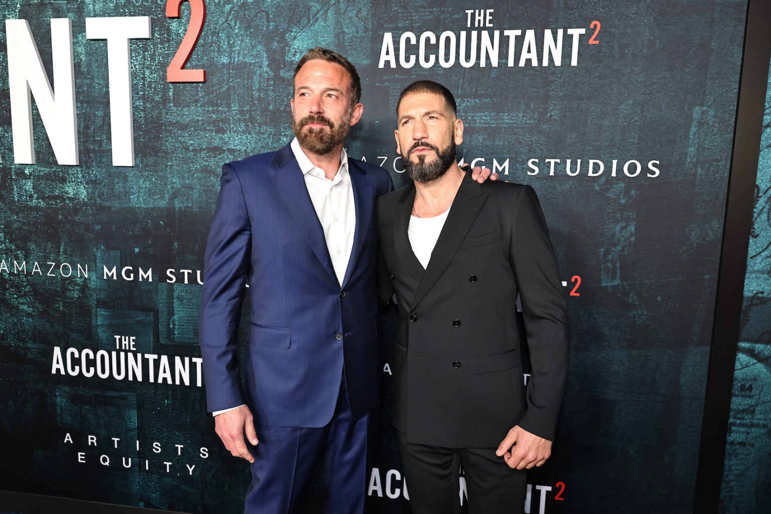 HOLLYWOOD, CALIFORNIA - APRIL 16: Producer Ben Affleck (L) and Jon Bernthal seen at the Amazon MGM Studios "The Accountant 2" Los Angeles Premiere at TCL Chinese Theatre on April 16, 2025 in Hollywood, California. (Photo by Eric Charbonneau/Amazon MGM Studios via Getty Images)