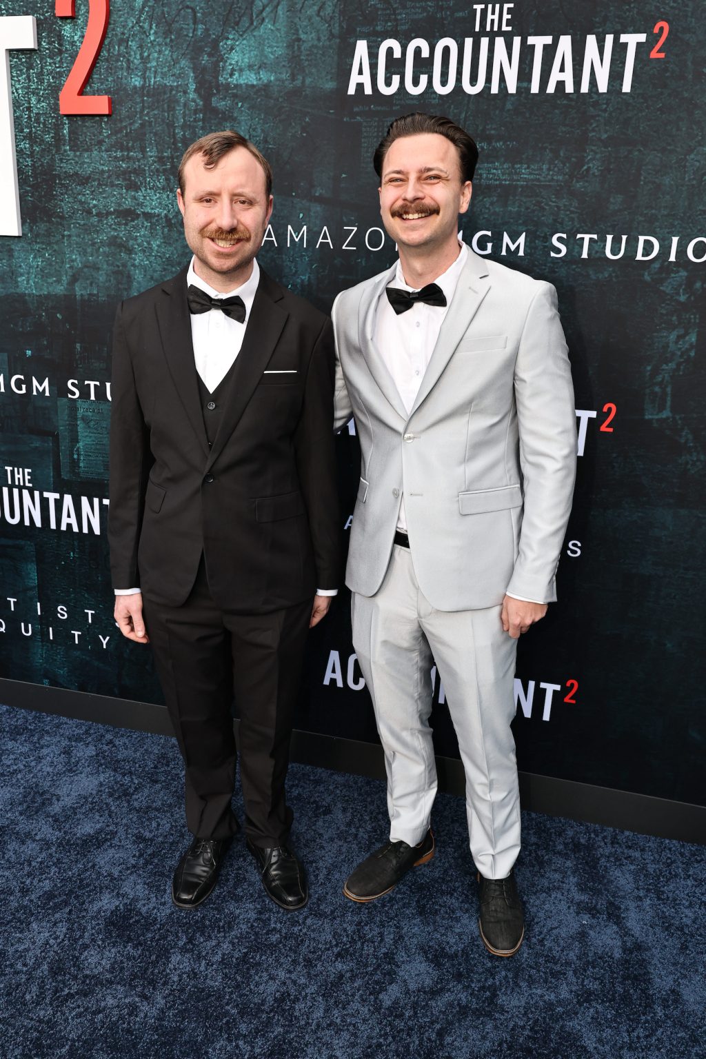 HOLLYWOOD, CALIFORNIA - APRIL 16: Maxston Tilk (L) and Jacob Tilk seen at the Amazon MGM Studios "The Accountant 2" Los Angeles Premiere at TCL Chinese Theatre on April 16, 2025 in Hollywood, California. (Photo by Eric Charbonneau/Amazon MGM Studios via Getty Images)