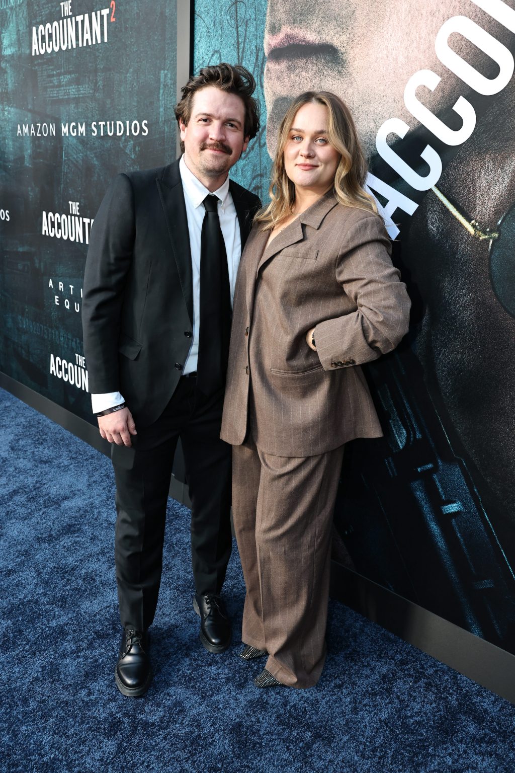 HOLLYWOOD, CALIFORNIA - APRIL 16: Gage Hanlon (L) and Rachel Hanlon seen at the Amazon MGM Studios "The Accountant 2" Los Angeles Premiere at TCL Chinese Theatre on April 16, 2025 in Hollywood, California. (Photo by Eric Charbonneau/Amazon MGM Studios via Getty Images)