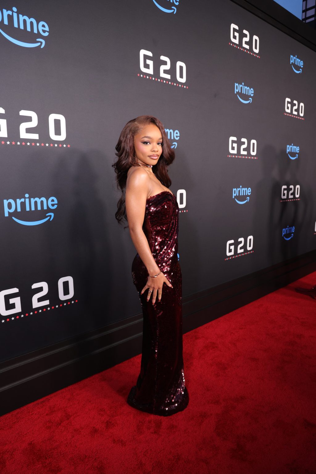 Marsai Martin attends as Amazon MGM Studios present the World Premiere of G20 at the TCL Chinese Theatre in Hollywood, CA on Thursday, March 27, 2025 (photo: Alex J. Berliner/ABImages)