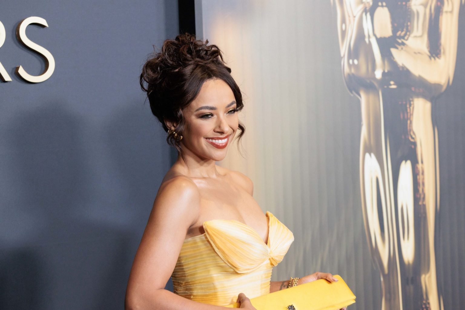Kat Graham arrives at the 15th Governors Awards in the Ray Dolby Ballroom at Ovation Hollywood on Sunday, November 17, 2024.