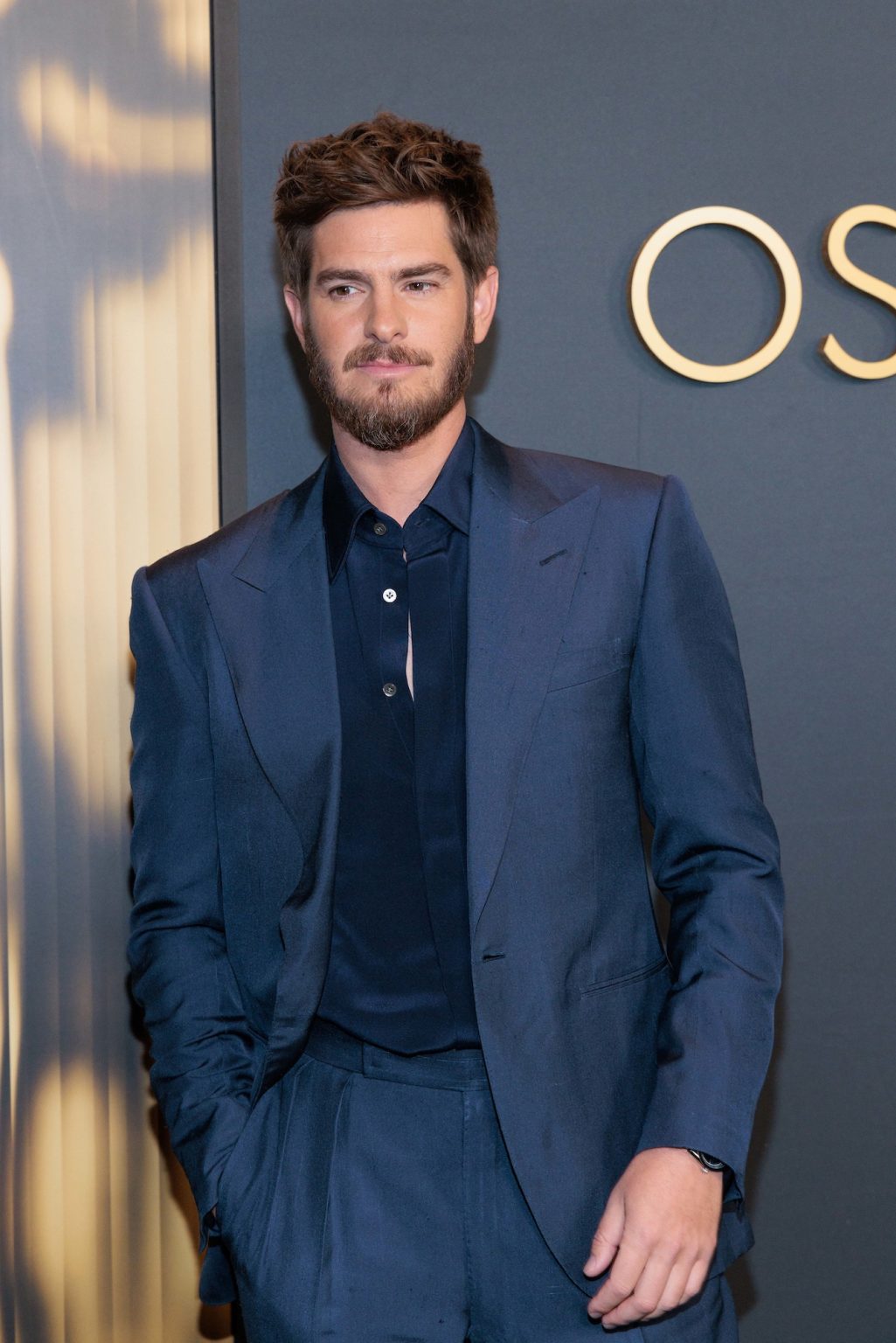 Andrew Garfield arrives at the 15th Governors Awards in the Ray Dolby Ballroom at Ovation Hollywood on Sunday, November 17, 2024.