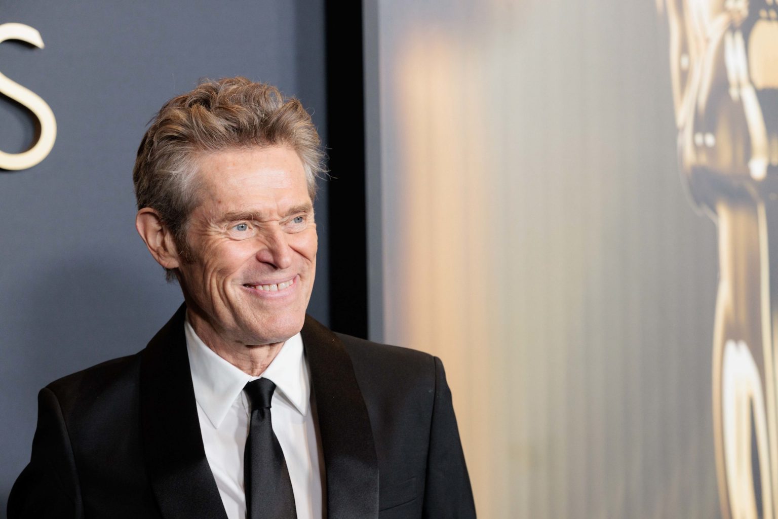 Willem Dafoe arrives at the 15th Governors Awards in the Ray Dolby Ballroom at Ovation Hollywood on Sunday, November 17, 2024.
