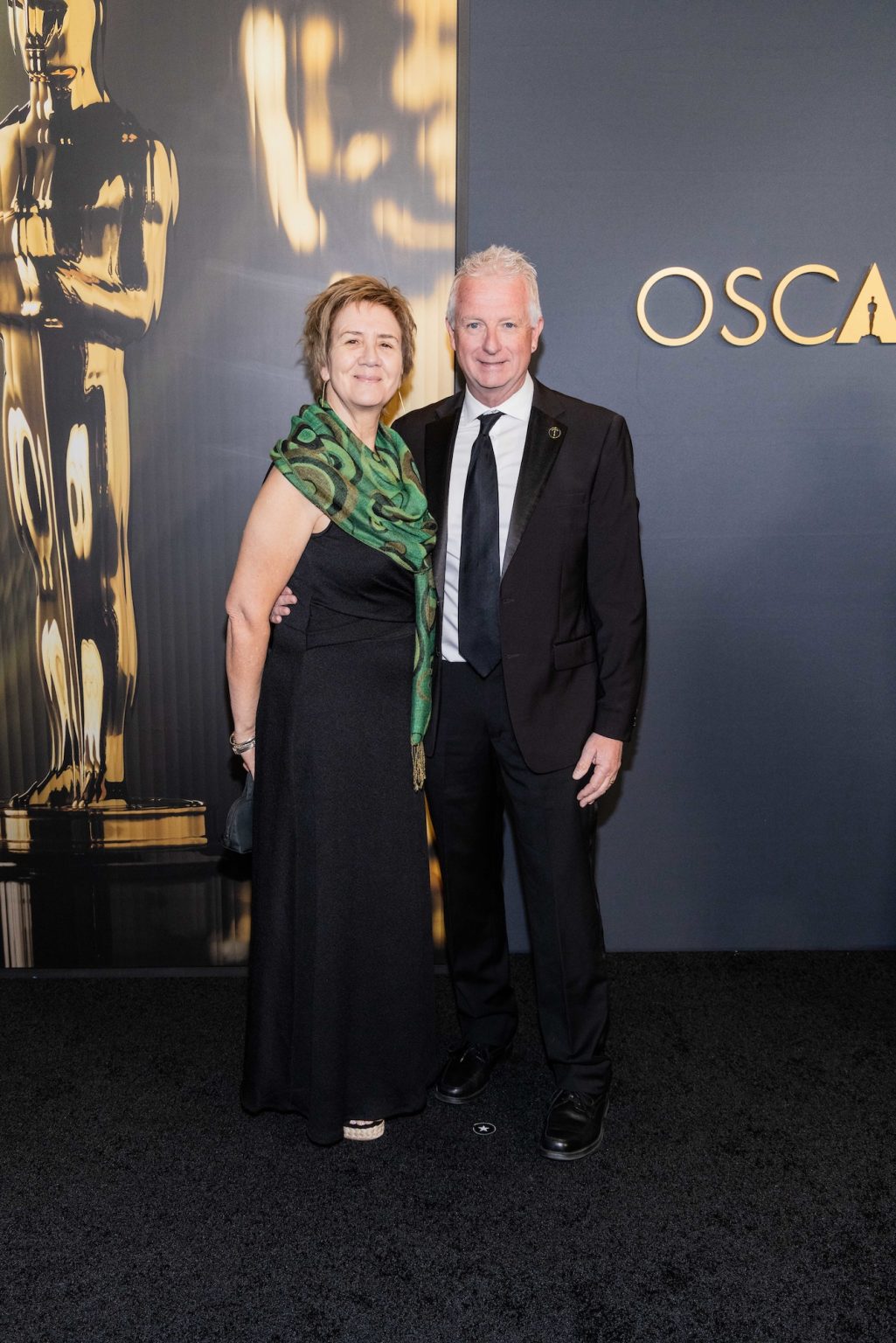 Maureen Denny and Peter Devlin arrive at the 15th Governors Awards in the Ray Dolby Ballroom at Ovation Hollywood on Sunday, November 17, 2024.