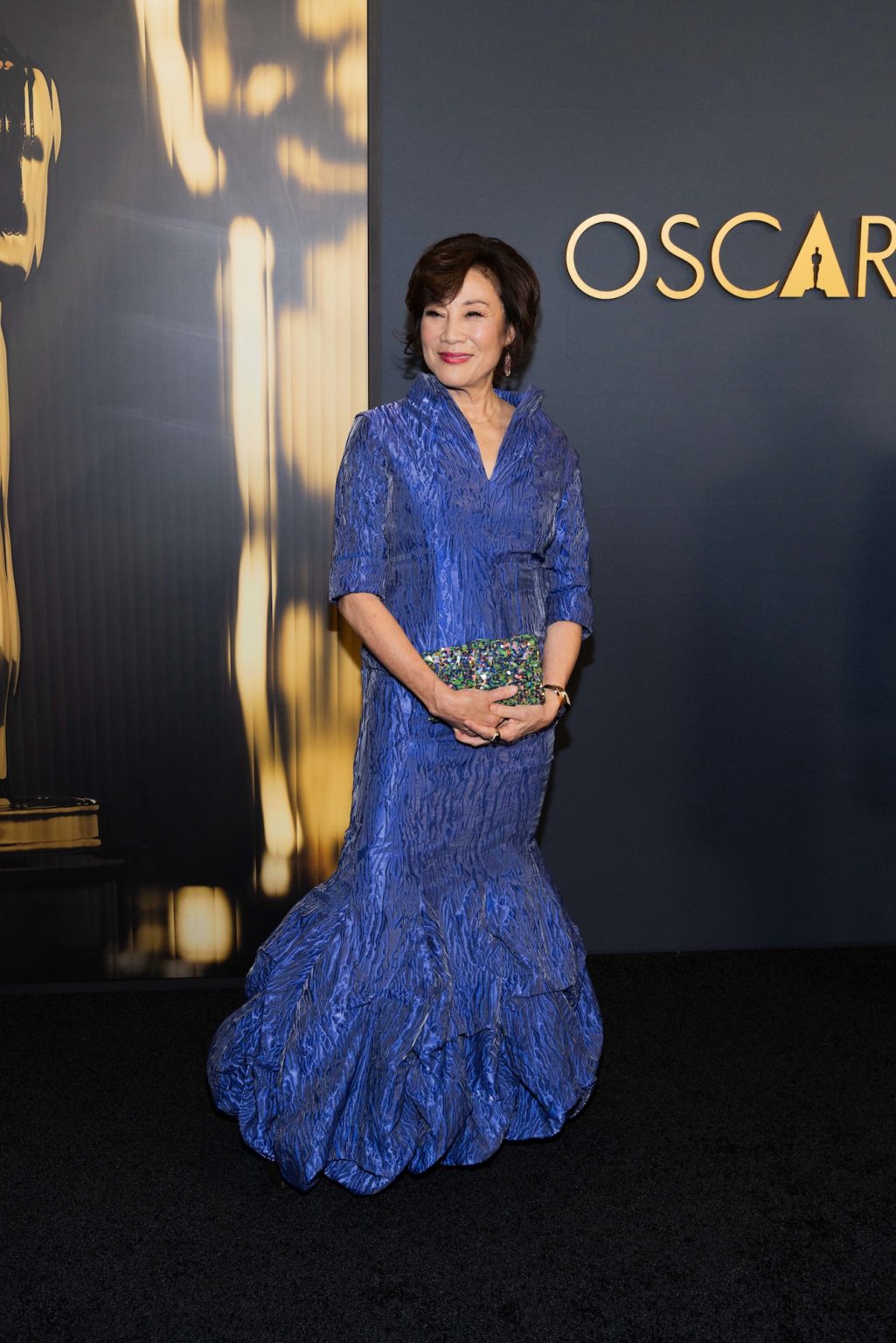 Academy President Janet Yang arrives at the 15th Governors Awards in the Ray Dolby Ballroom at Ovation Hollywood on Sunday, November 17, 2024.