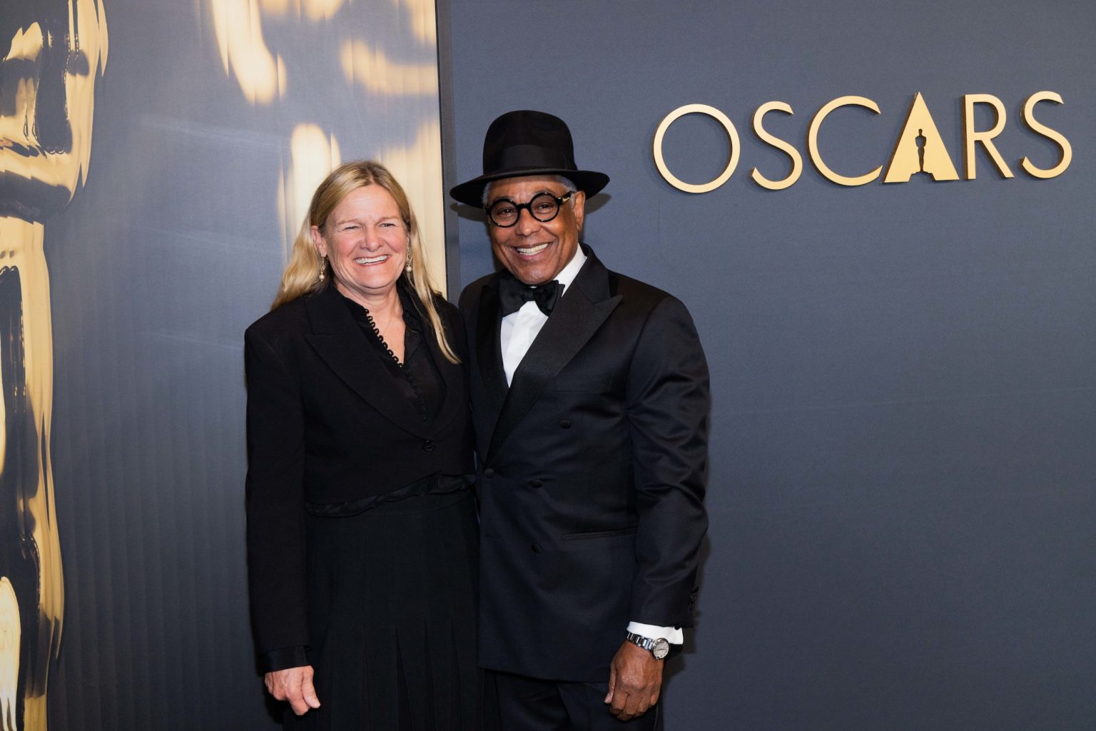 Ellen Kuras and Giancarlo Esposito arrive at the 15th Governors Awards in the Ray Dolby Ballroom at Ovation Hollywood on Sunday, November 17, 2024.