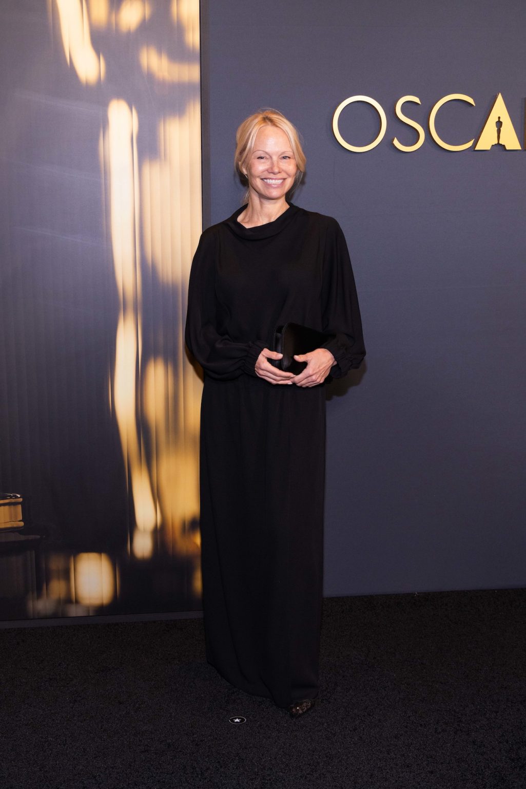 Pamela Anderson arrives at the 15th Governors Awards in the Ray Dolby Ballroom at Ovation Hollywood on Sunday, November 17, 2024.
