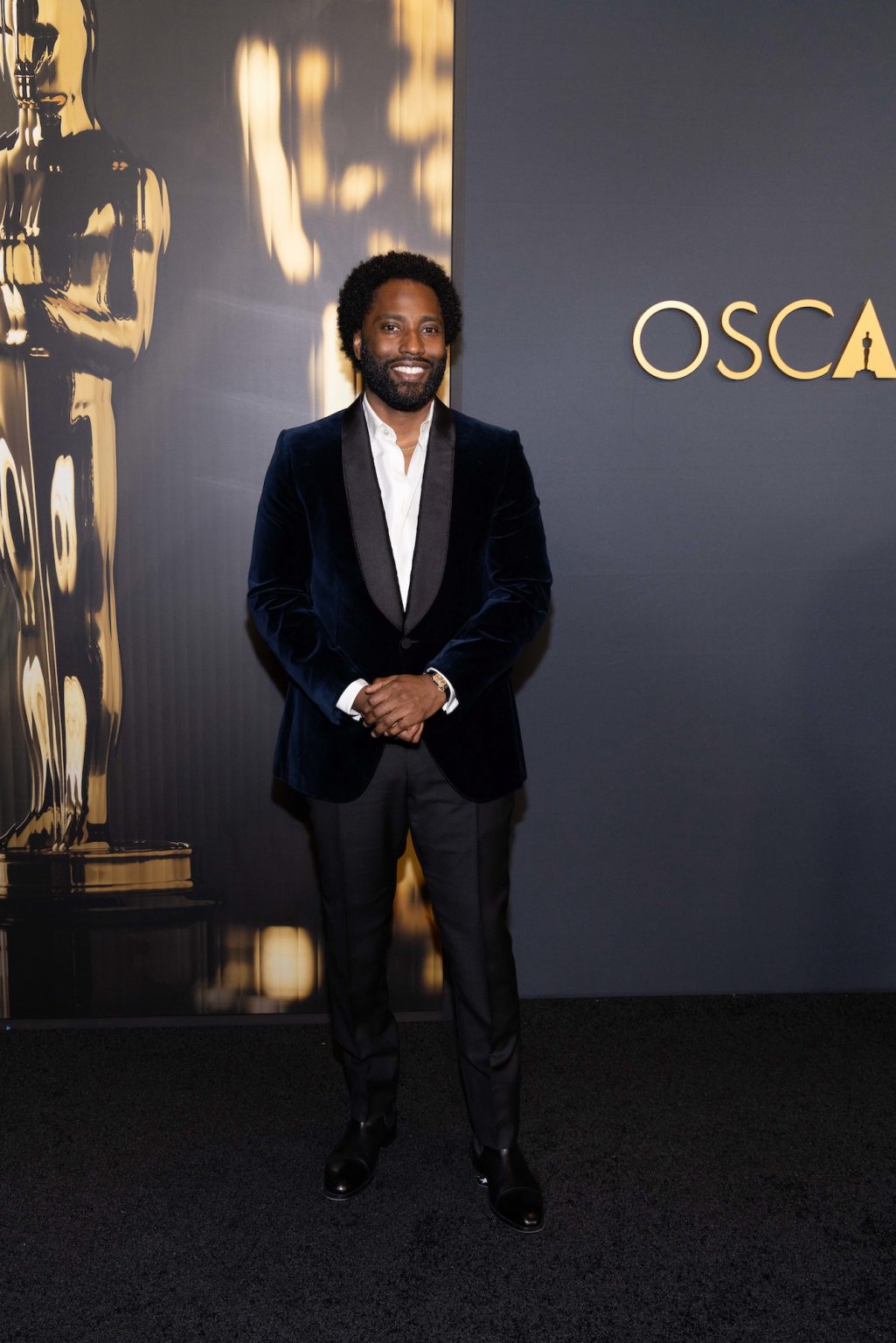 John David Washington arrives at the 15th Governors Awards in the Ray Dolby Ballroom at Ovation Hollywood on Sunday, November 17, 2024.