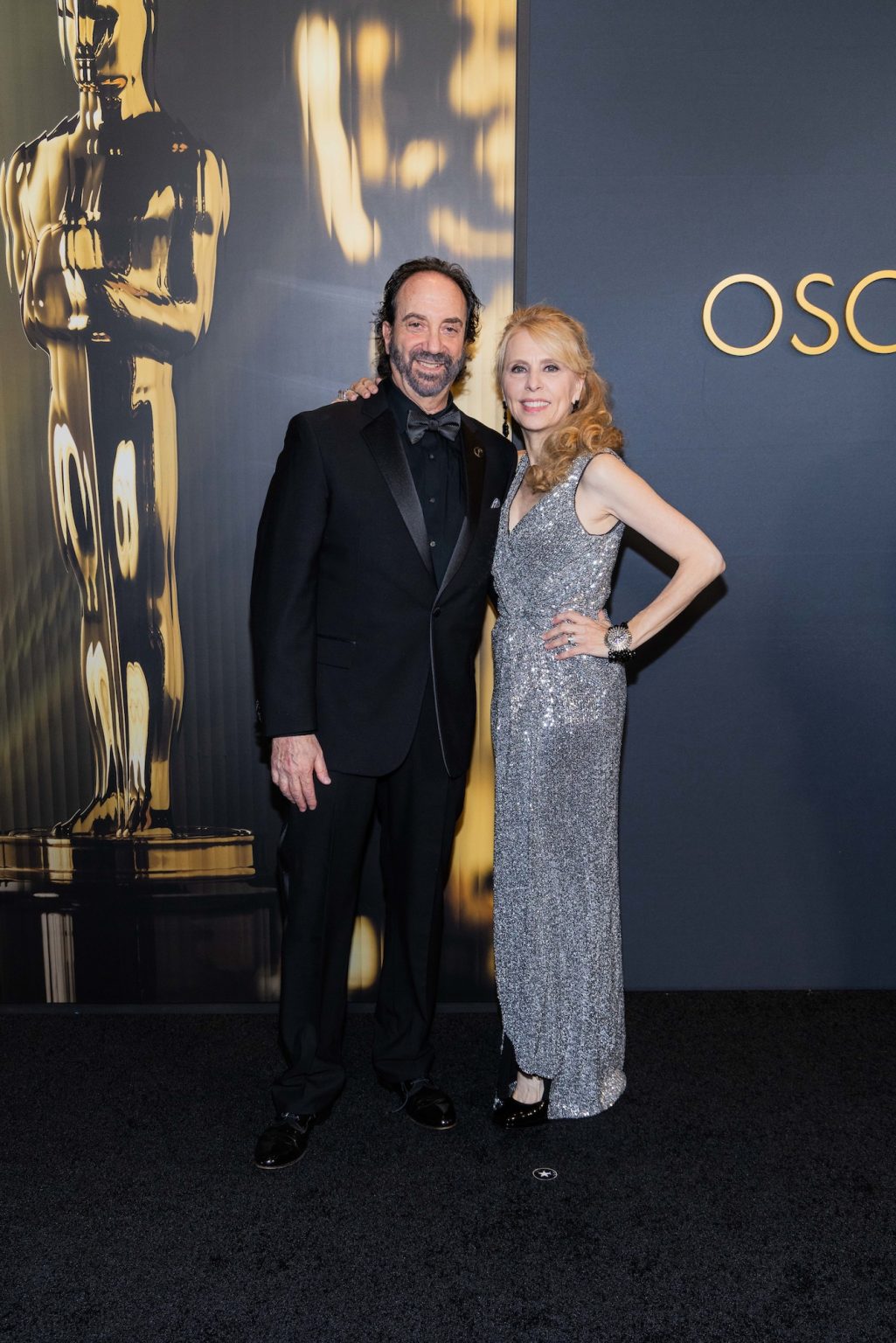 Stephen Rivkin and Dina Morrone arrive at the 15th Governors Awards in the Ray Dolby Ballroom at Ovation Hollywood on Sunday, November 17, 2024.