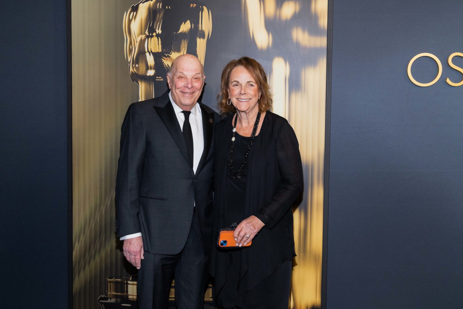 Charles Fox and Joan Fox arrive at the 15th Governors Awards in the Ray Dolby Ballroom at Ovation Hollywood on Sunday, November 17, 2024.