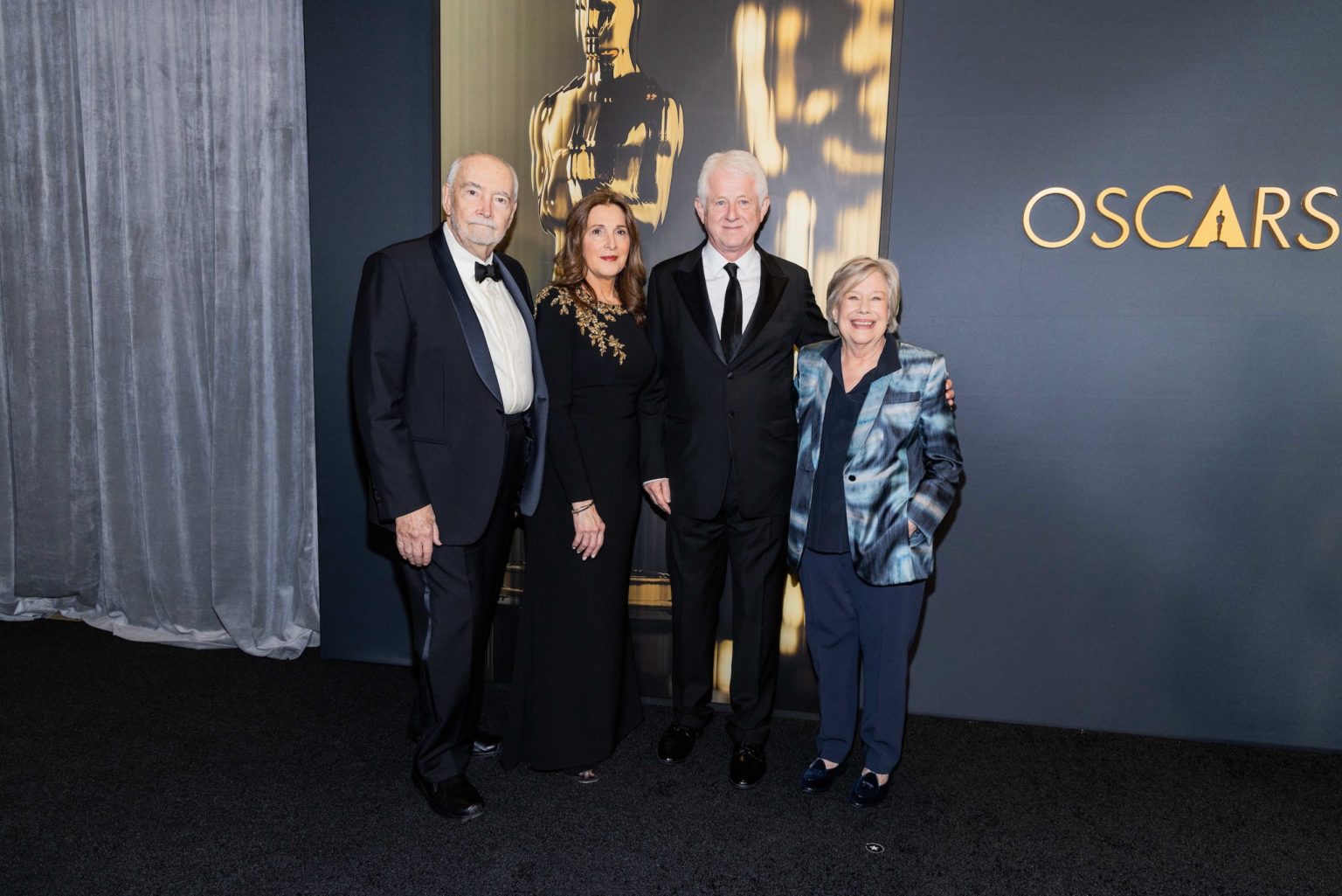 Michael G. Wilson, Barbara Broccoli, Richard Curtis and Juliet Taylor arrive at the 15th Governors Awards in the Ray Dolby Ballroom at Ovation Hollywood on Sunday, November 17, 2024.
