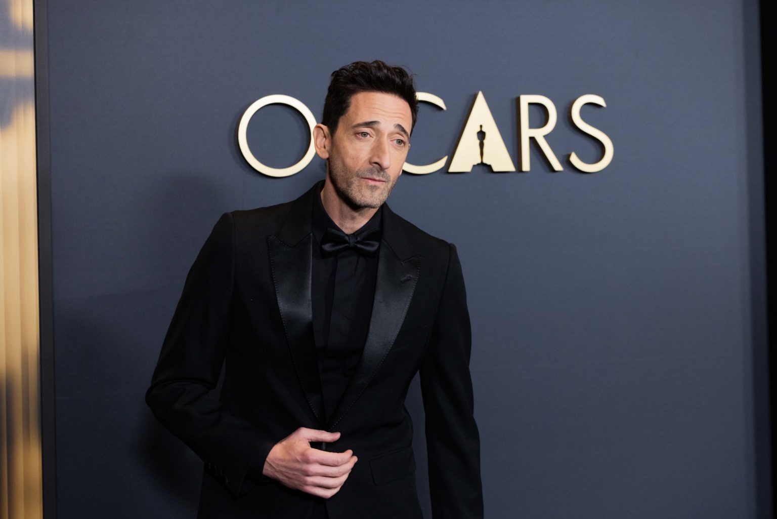 Adrien Brody arrive at the 15th Governors Awards in the Ray Dolby Ballroom at Ovation Hollywood on Sunday, November 17, 2024.