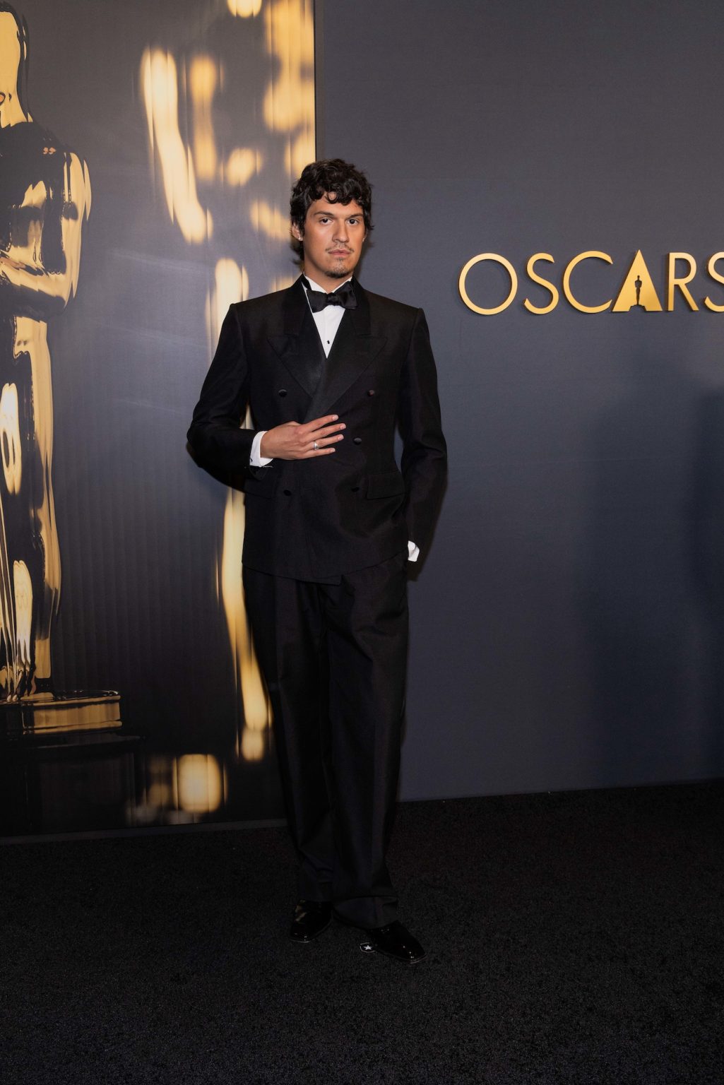 Omar Apollo arrives at the 15th Governors Awards in the Ray Dolby Ballroom at Ovation Hollywood on Sunday, November 17, 2024.