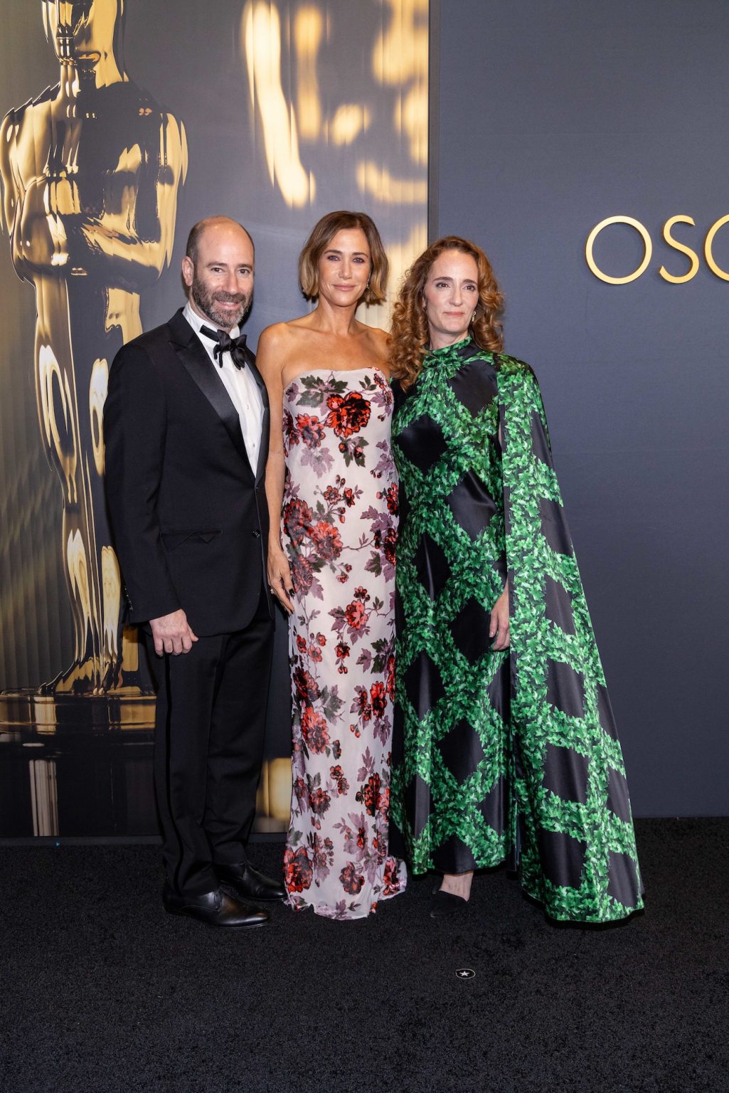 Rafael Marmor, Kristen Wiig, and Jessica Elbaum arrives at the 15th Governors Awards in the Ray Dolby Ballroom at Ovation Hollywood on Sunday, November 17, 2024.