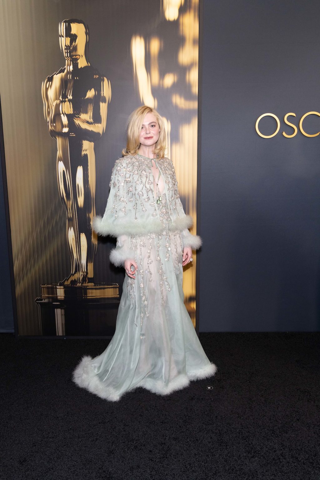 Elle Fanning arrives at the 15th Governors Awards in the Ray Dolby Ballroom at Ovation Hollywood on Sunday, November 17, 2024.