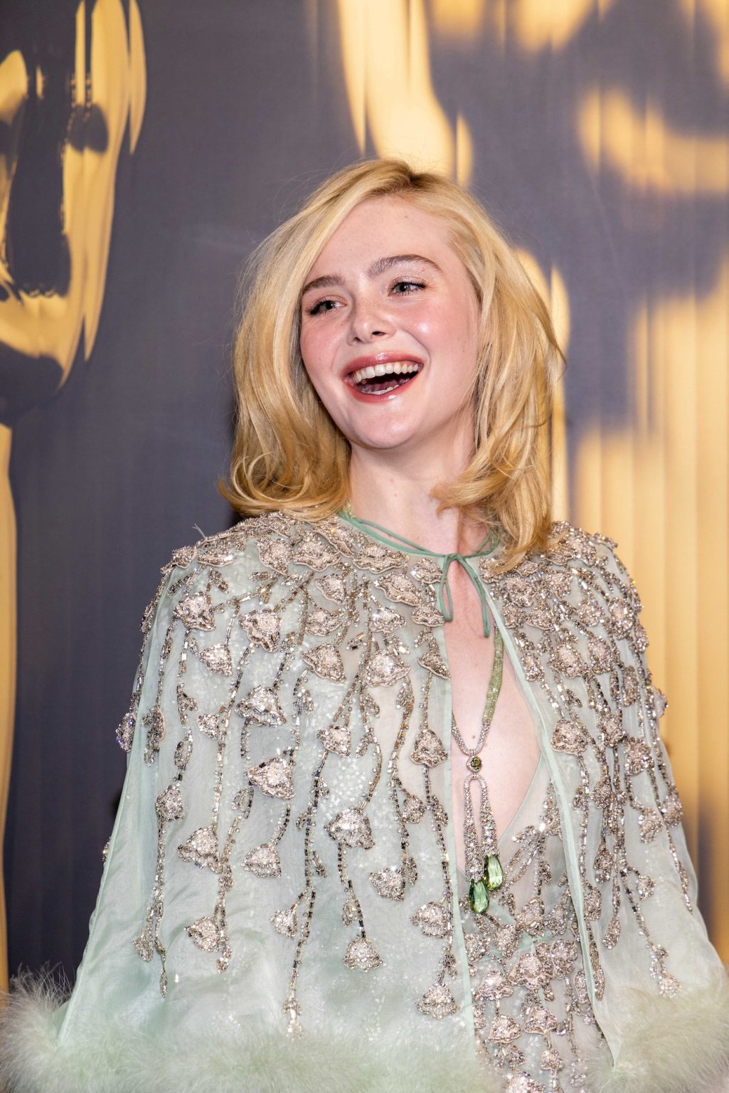 Elle Fanning arrives at the 15th Governors Awards in the Ray Dolby Ballroom at Ovation Hollywood on Sunday, November 17, 2024.