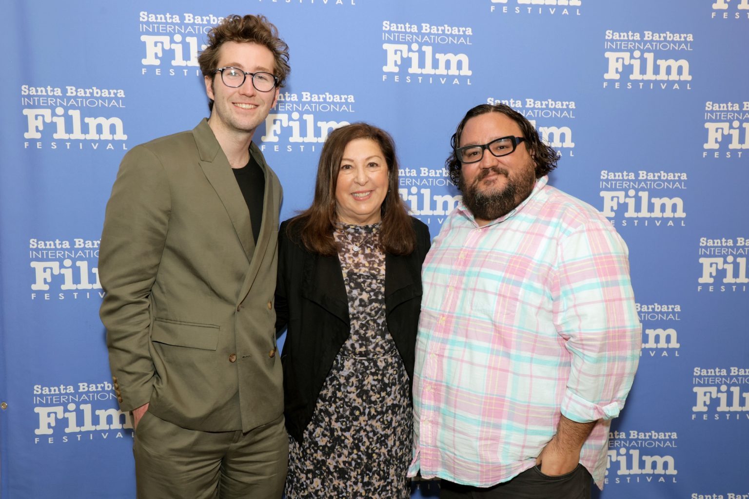 SANTA BARBARA, CALIFORNIA - FEBRUARY 15: (L-R) Stewart Short, Claudia Puig, and Ernie Quiroz attend the Awards Breakfast during the 40th Santa Barbara International Film Festival at El Encanto on February 15, 2025 in Santa Barbara, California. (Photo by Rebecca Sapp/Getty Images for Santa Barbara International Film Festival)
