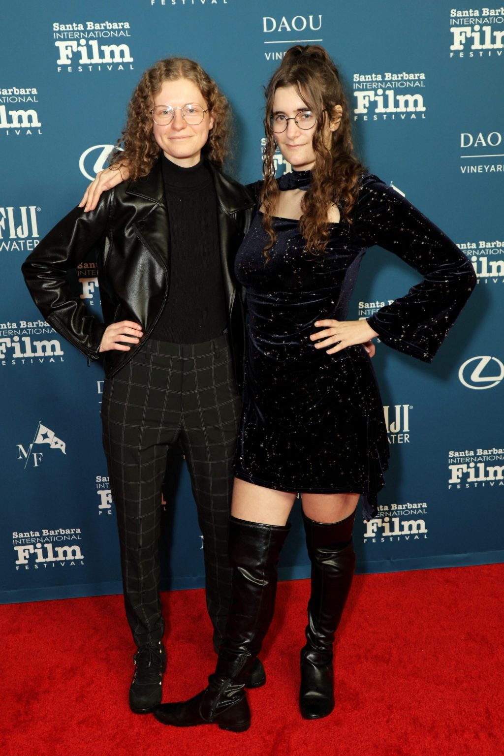 SANTA BARBARA, CALIFORNIA - FEBRUARY 13: (L-R) Olivia Crossland and Kiara Lin attend the Cinema Vanguard Award ceremony during the 40th Santa Barbara International Film Festival at The Arlington Theatre on February 13, 2025 in Santa Barbara, California. (Photo by Rebecca Sapp/Getty Images for Santa Barbara International Film Festival)