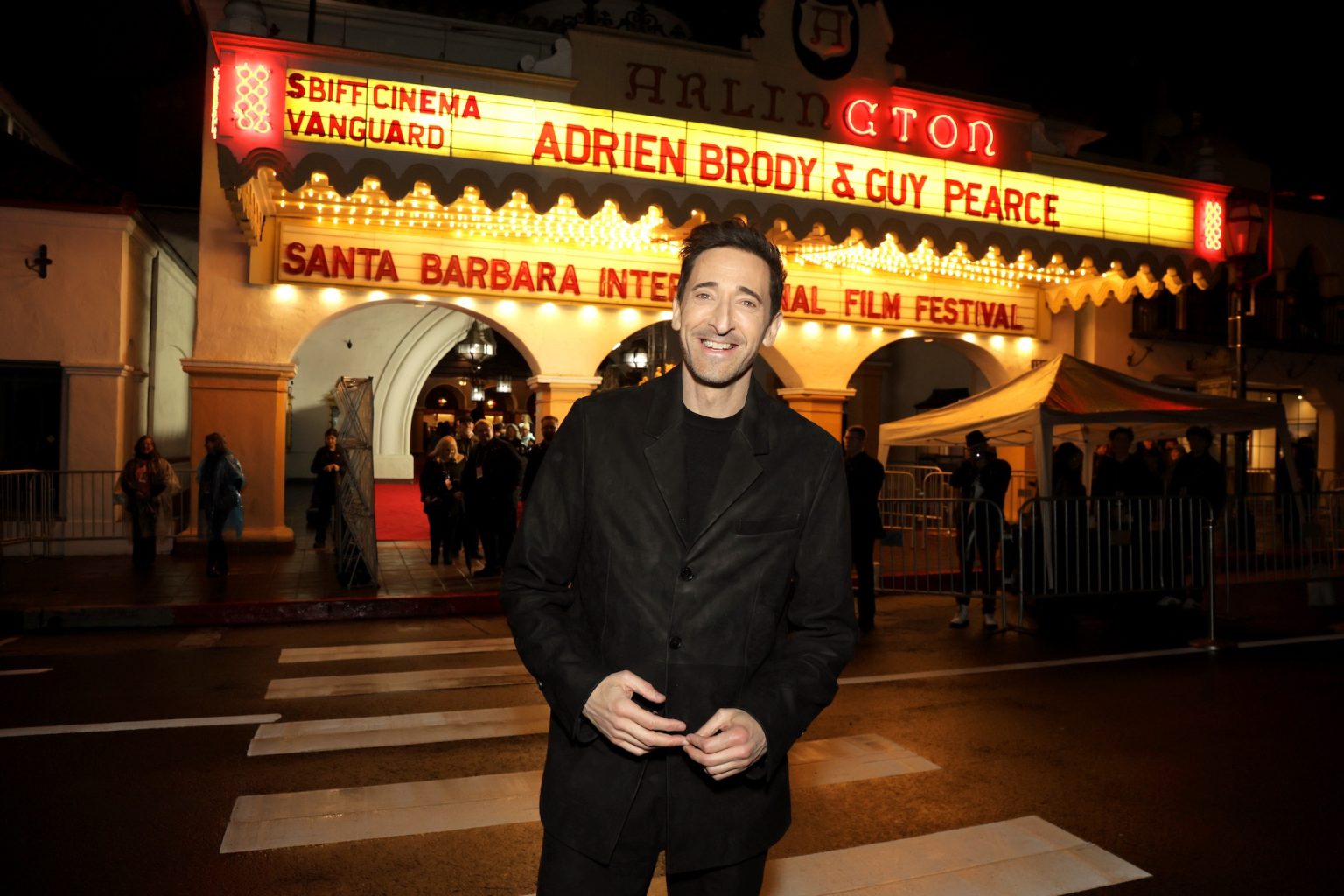SANTA BARBARA, CALIFORNIA - FEBRUARY 13: Honoree Adrien Brody attends the Cinema Vanguard Award ceremony during the 40th Santa Barbara International Film Festival at The Arlington Theatre on February 13, 2025 in Santa Barbara, California. (Photo by Rebecca Sapp/Getty Images for Santa Barbara International Film Festival)