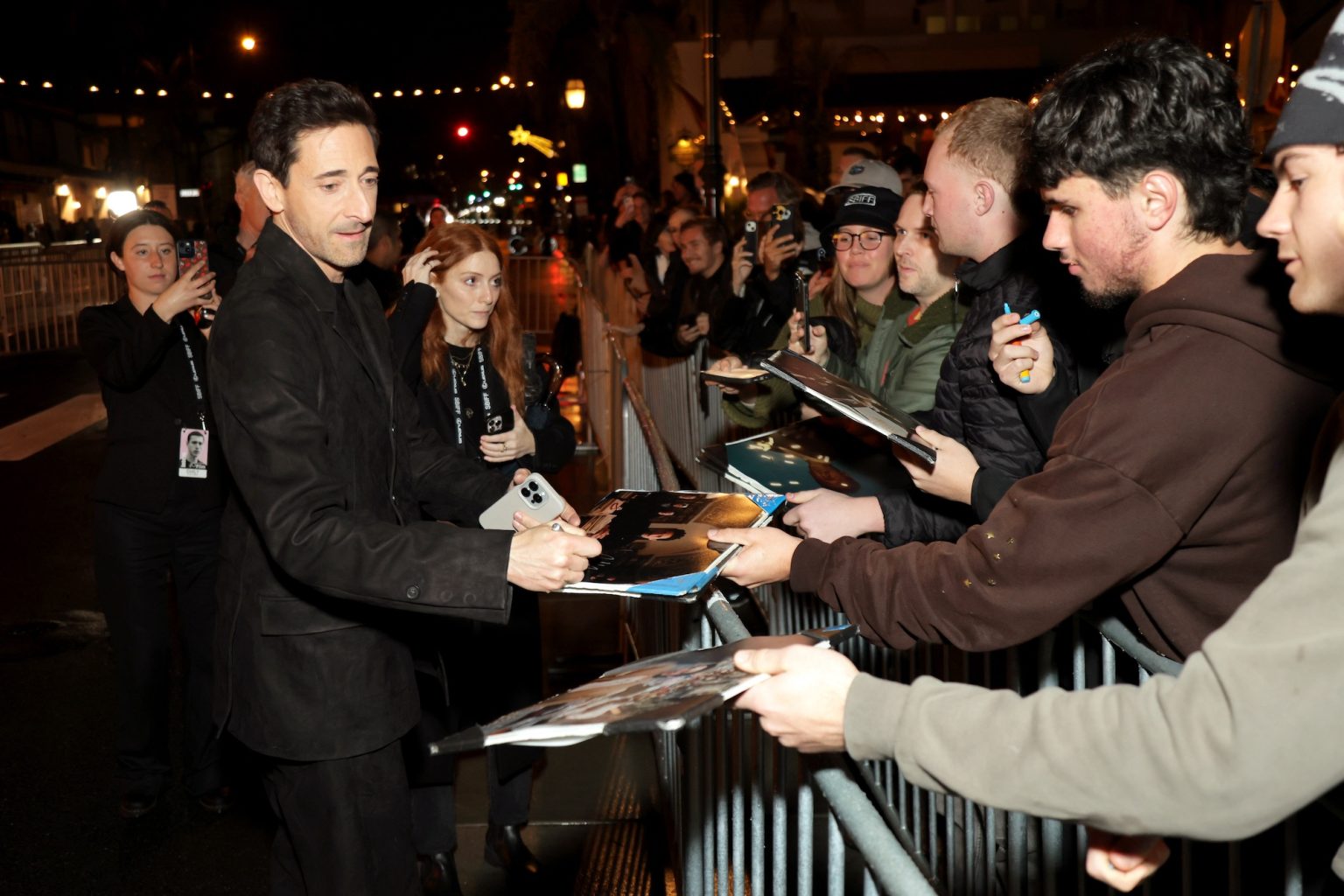 SANTA BARBARA, CALIFORNIA - FEBRUARY 13: Honoree Adrien Brody attends the Cinema Vanguard Award ceremony during the 40th Santa Barbara International Film Festival at The Arlington Theatre on February 13, 2025 in Santa Barbara, California. (Photo by Rebecca Sapp/Getty Images for Santa Barbara International Film Festival)