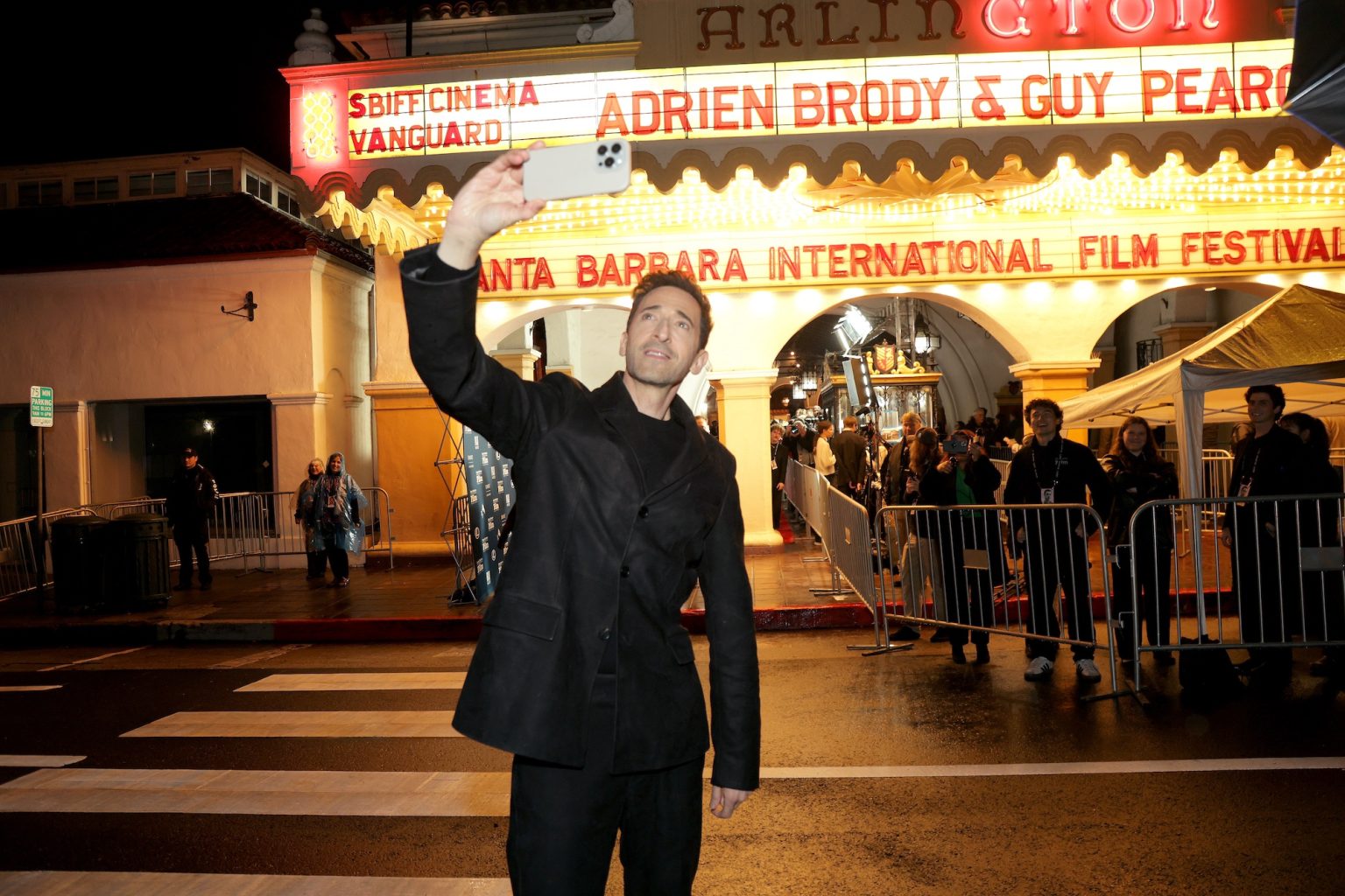 SANTA BARBARA, CALIFORNIA - FEBRUARY 13: Honoree Adrien Brody attends the Cinema Vanguard Award ceremony during the 40th Santa Barbara International Film Festival at The Arlington Theatre on February 13, 2025 in Santa Barbara, California. (Photo by Rebecca Sapp/Getty Images for Santa Barbara International Film Festival)