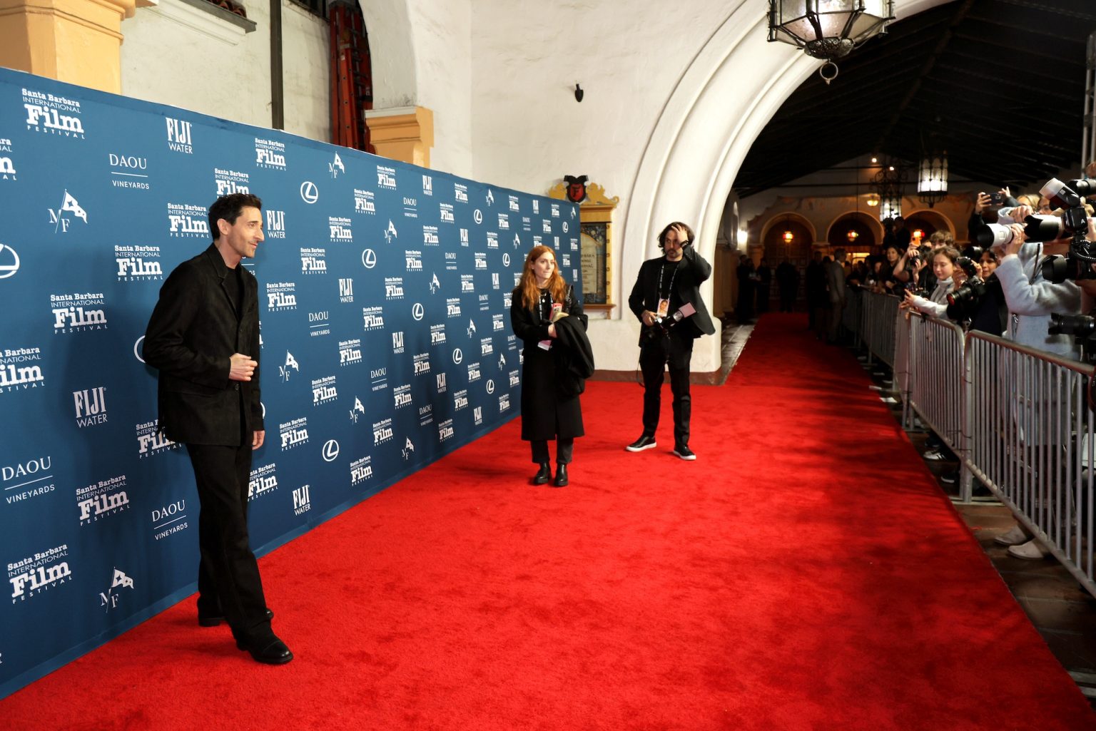 SANTA BARBARA, CALIFORNIA - FEBRUARY 13: Honoree Adrien Brody attends the Cinema Vanguard Award ceremony during the 40th Santa Barbara International Film Festival at The Arlington Theatre on February 13, 2025 in Santa Barbara, California. (Photo by Rebecca Sapp/Getty Images for Santa Barbara International Film Festival)
