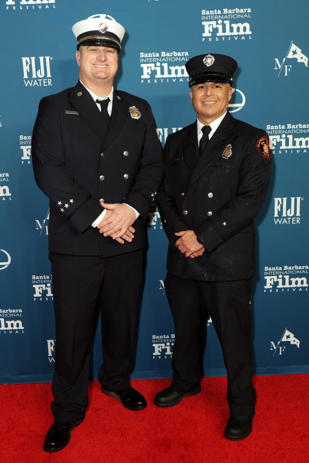 SANTA BARBARA, CALIFORNIA - FEBRUARY 13: (L-R) Brian Centoni and Julio Munoz attend the Cinema Vanguard Award ceremony during the 40th Santa Barbara International Film Festival at The Arlington Theatre on February 13, 2025 in Santa Barbara, California. (Photo by Rebecca Sapp/Getty Images for Santa Barbara International Film Festival)