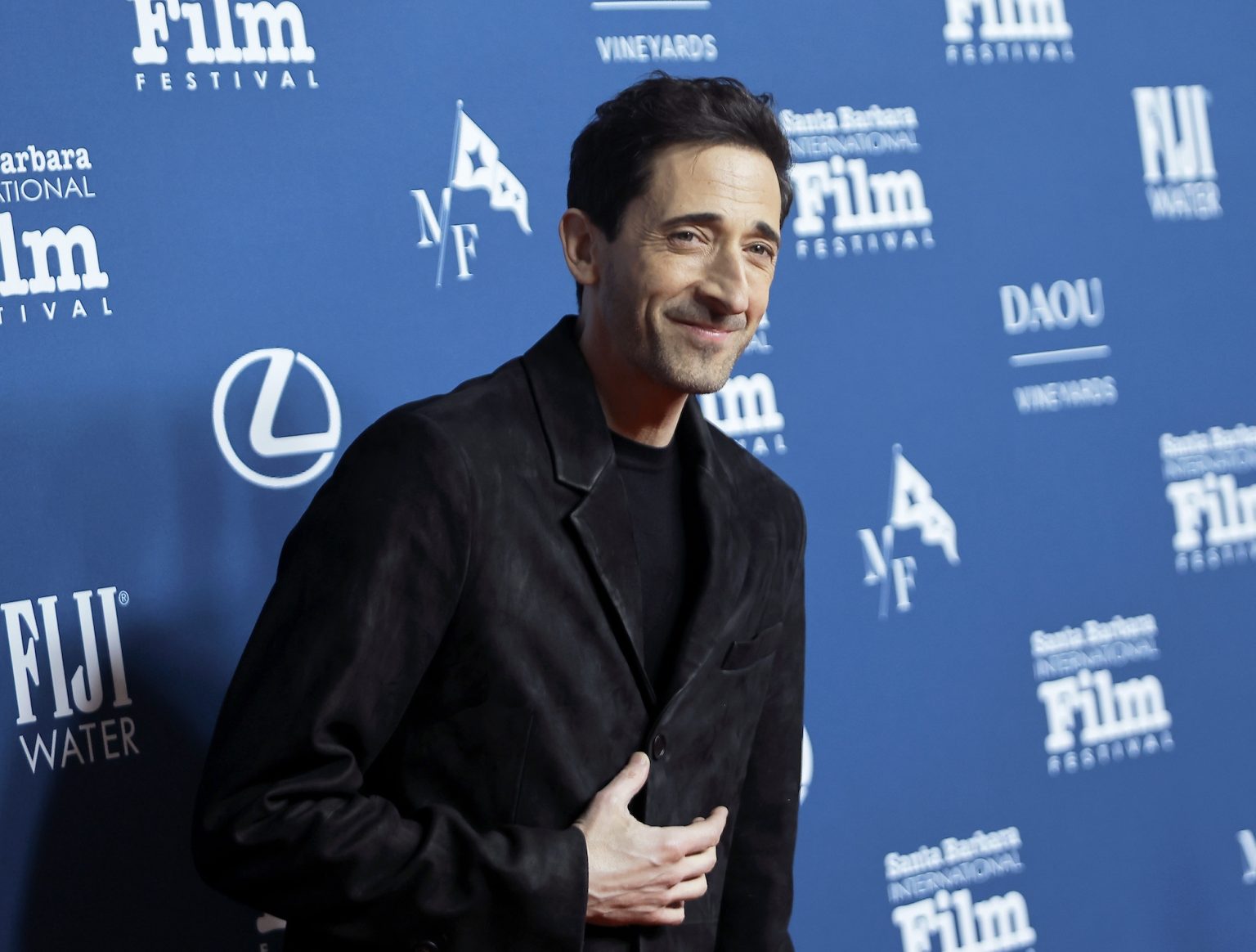 SANTA BARBARA, CALIFORNIA - FEBRUARY 13: Honoree Adrien Brody attends the Cinema Vanguard Award ceremony during the 40th Santa Barbara International Film Festival at The Arlington Theatre on February 13, 2025 in Santa Barbara, California. (Photo by Tibrina Hobson/Getty Images for Santa Barbara International Film Festival)