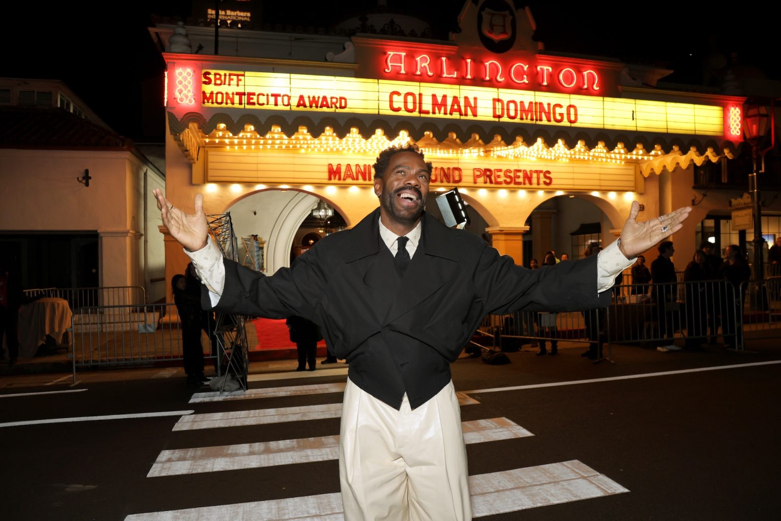 SANTA BARBARA, CALIFORNIA - FEBRUARY 14: Honoree Colman Domingo attends the Montecito Award ceremony during the 40th Santa Barbara International Film Festival at The Arlington Theatre on February 14, 2025 in Santa Barbara, California. (Photo by Rebecca Sapp/Getty Images for Santa Barbara International Film Festival)