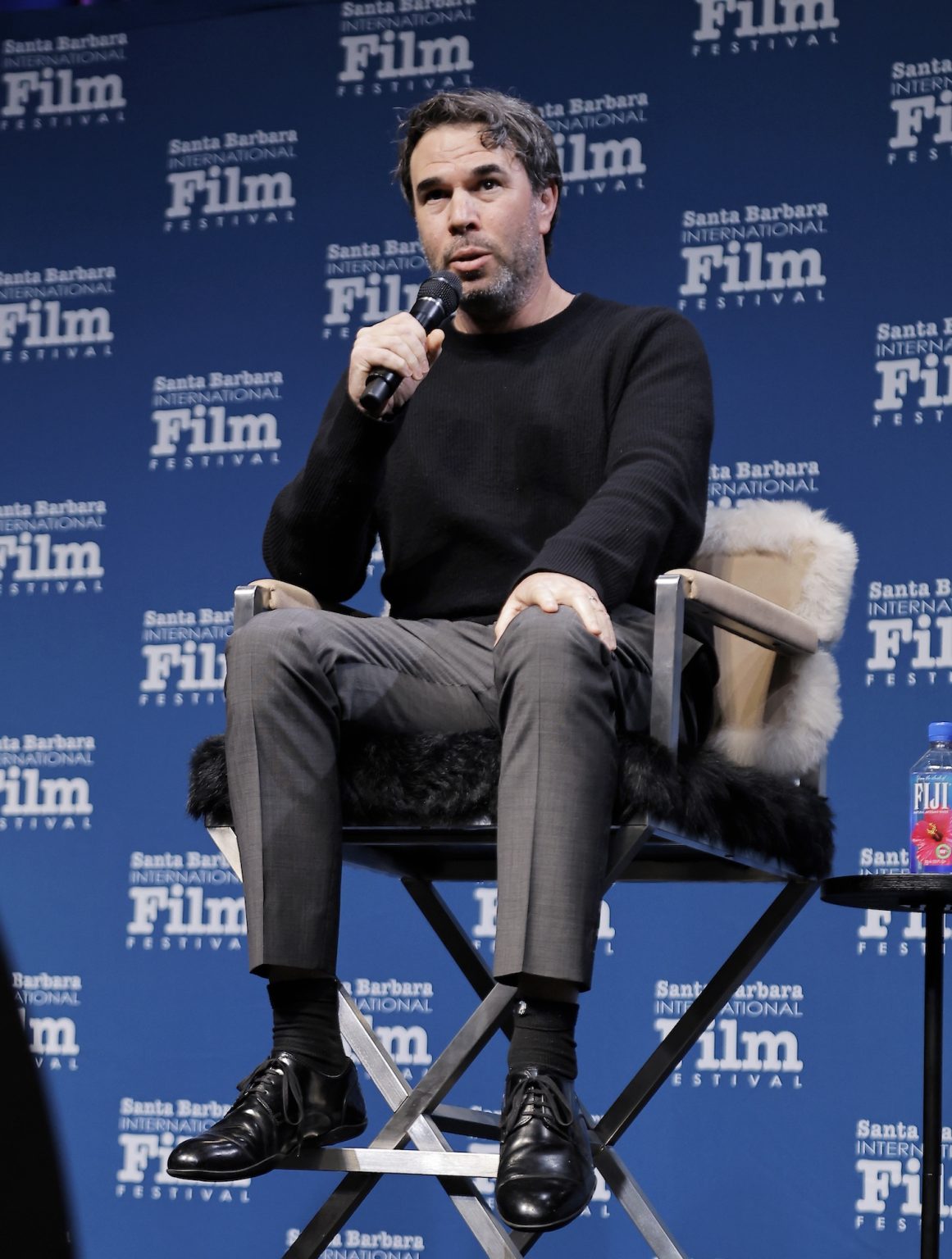 SANTA BARBARA, CALIFORNIA - FEBRUARY 10: Brian Young speaks onstage at the producers panel at the 40th Santa Barbara International Film Festival on February 10, 2025 in Santa Barbara, California. (Photo by Tibrina Hobson/Getty Images for Santa Barbara International Film Festival)