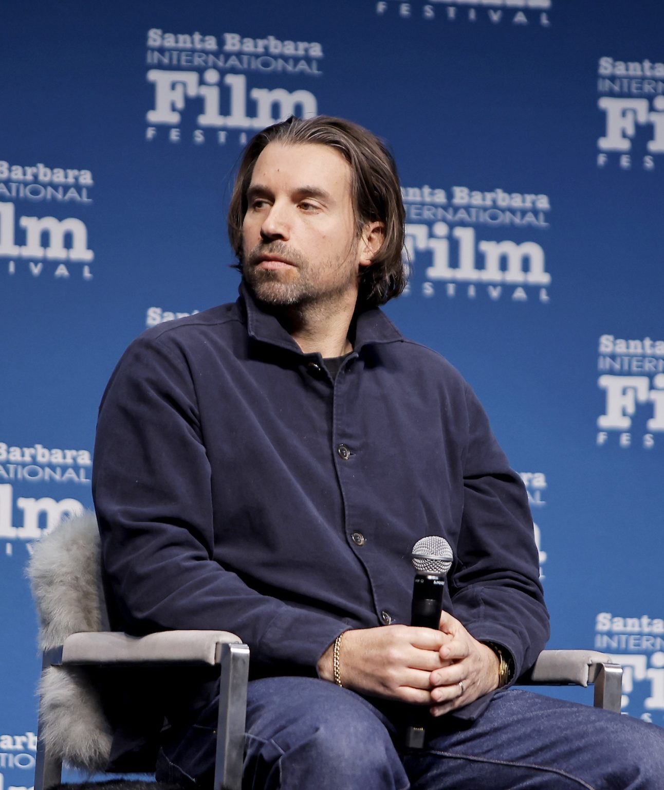 SANTA BARBARA, CALIFORNIA - FEBRUARY 10: Alex Heineman speaks onstage at the producers panel at the 40th Santa Barbara International Film Festival on February 10, 2025 in Santa Barbara, California. (Photo by Tibrina Hobson/Getty Images for Santa Barbara International Film Festival)