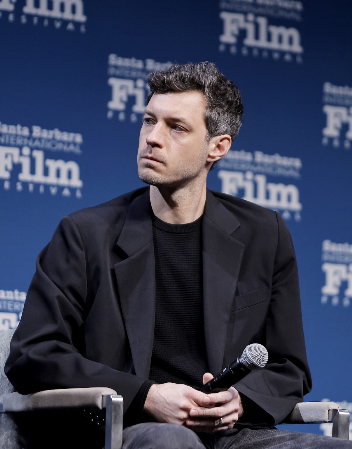SANTA BARBARA, CALIFORNIA - FEBRUARY 10: Alex Coco speaks onstage at the producers panel at the 40th Santa Barbara International Film Festival on February 10, 2025 in Santa Barbara, California. (Photo by Tibrina Hobson/Getty Images for Santa Barbara International Film Festival)