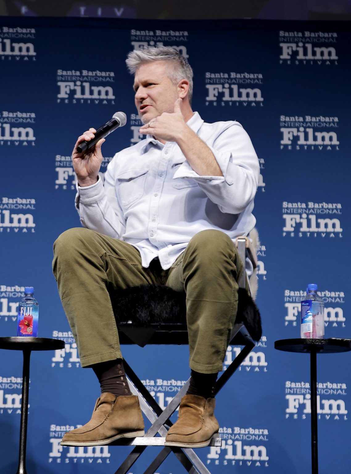 SANTA BARBARA, CALIFORNIA - FEBRUARY 10: Cale Boyter speaks onstage at the producers panel at the 40th Santa Barbara International Film Festival on February 10, 2025 in Santa Barbara, California. (Photo by Tibrina Hobson/Getty Images for Santa Barbara International Film Festival)
