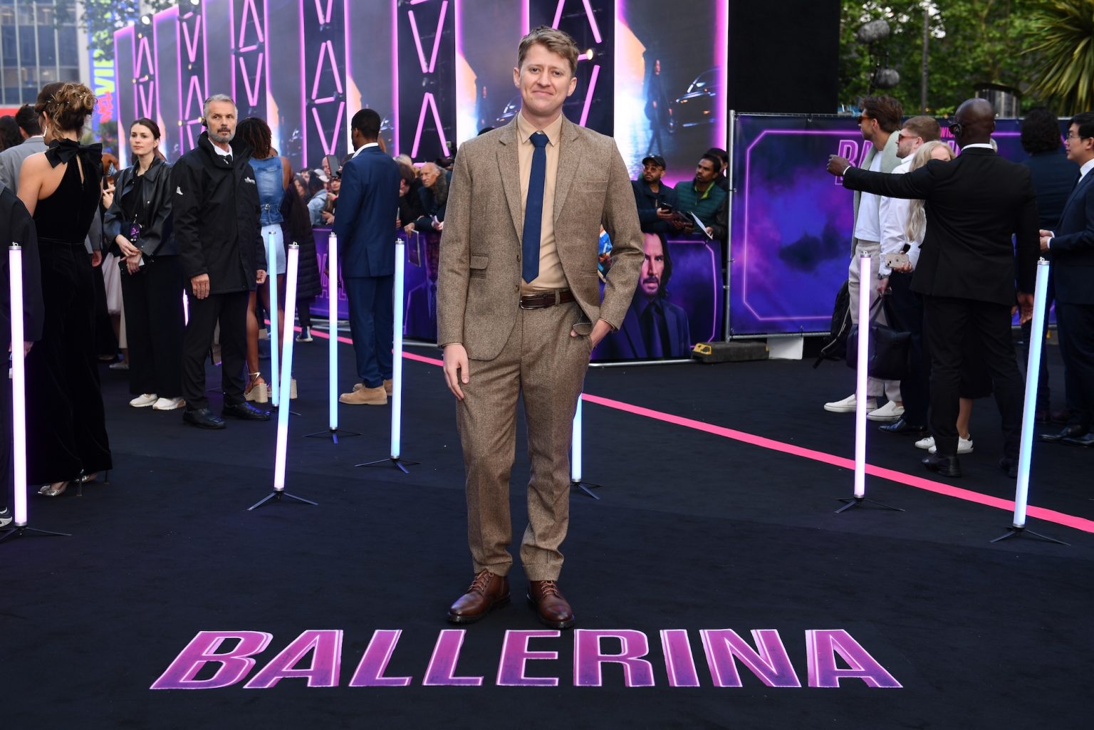 LONDON, ENGLAND - MAY 22: Shay Hatten attends the world premiere of "Ballerina" at Cineworld Leicester Square on May 22, 2025 in London, England. (Photo by Joe Maher/Getty Images for Lionsgate UK)