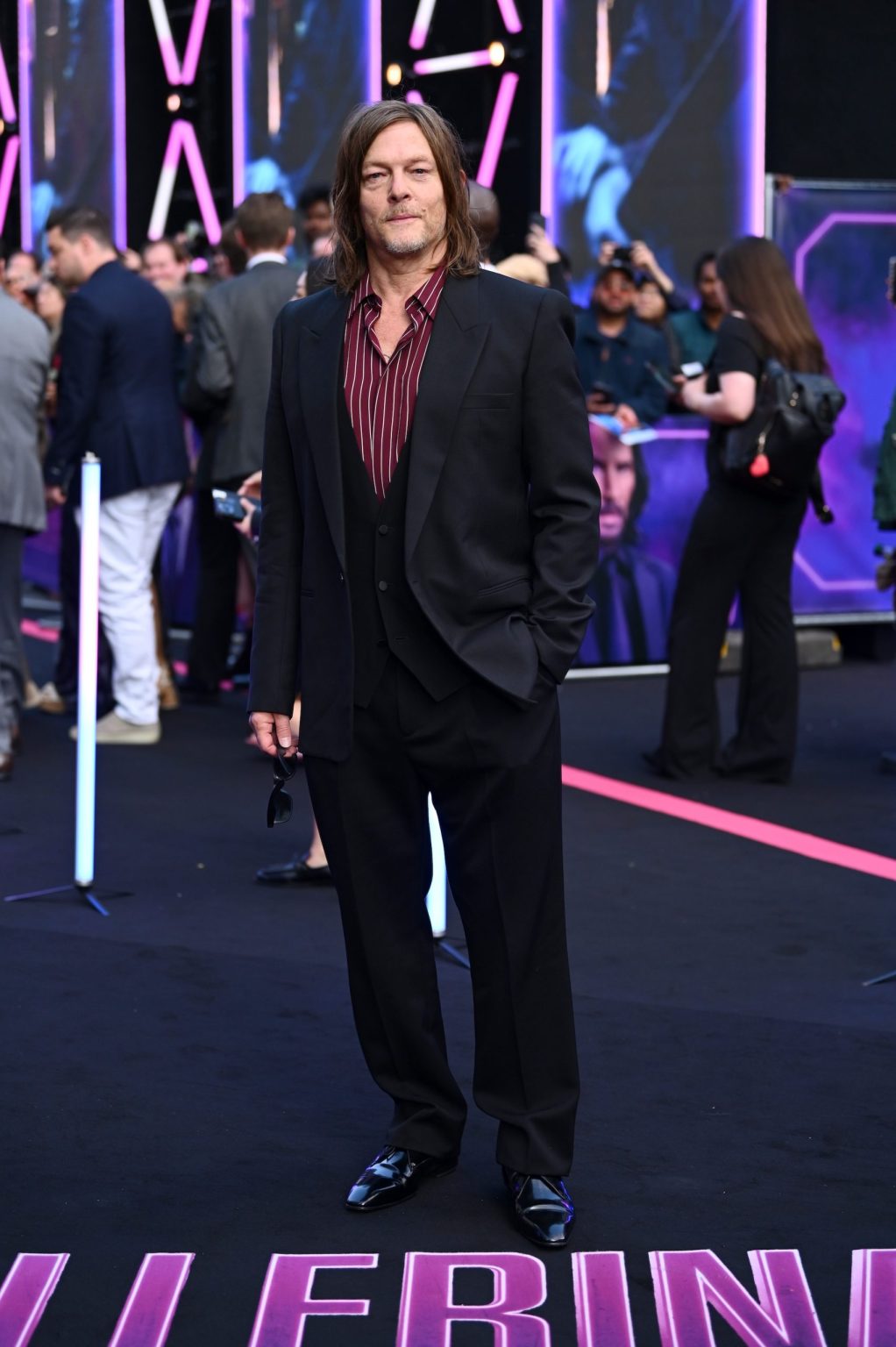 LONDON, ENGLAND - MAY 22: Norman Reedus attends the world premiere of "Ballerina" at Cineworld Leicester Square on May 22, 2025 in London, England. (Photo by Joe Maher/Getty Images for Lionsgate UK)