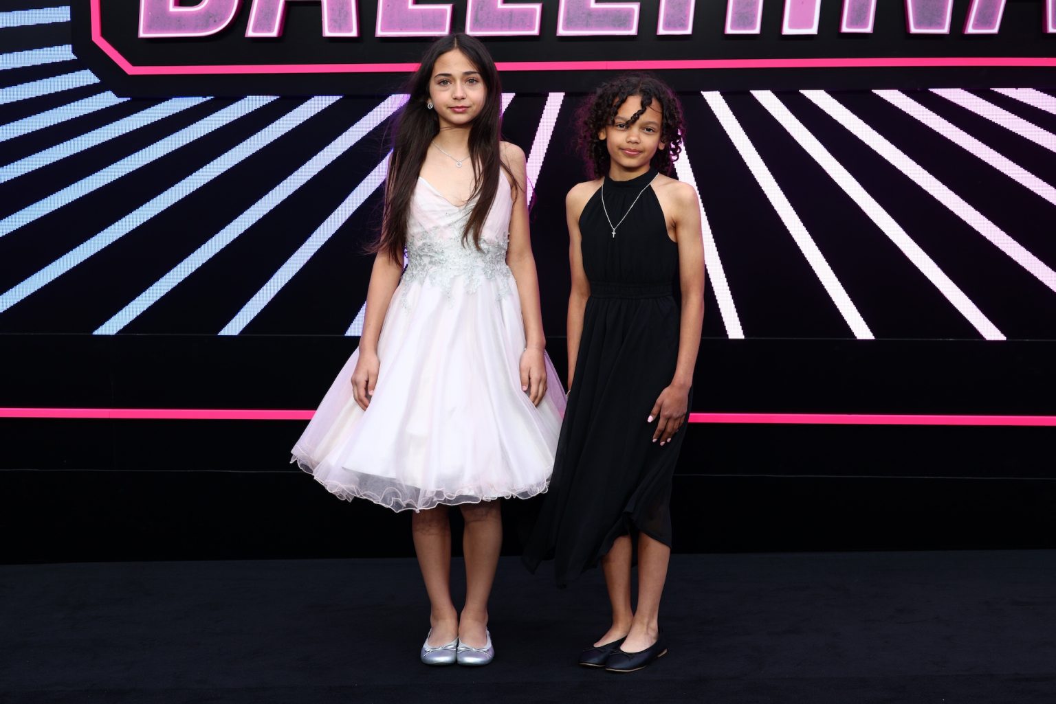 LONDON, ENGLAND - MAY 22: Victoria Comte and Ava Joyce McCarthy attends the world premiere of "Ballerina" at Cineworld Leicester Square on May 22, 2025 in London, England. (Photo by Tim P. Whitby/Getty Images for Lionsgate UK)