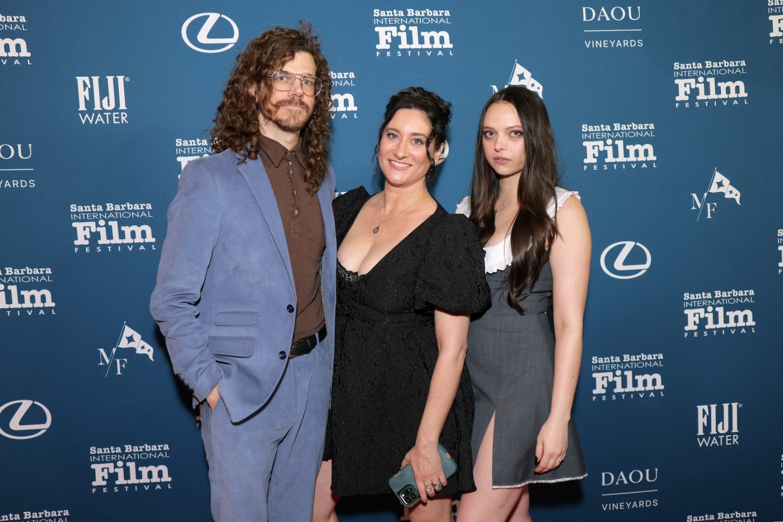 SANTA BARBARA, CALIFORNIA - FEBRUARY 05: (L-R) Andre Hyland, Leonora Pitts, and Ali Gallo attend the Maltin Modern Master Award ceremony during the 40th Santa Barbara International Film Festival at Arlington Theatre on February 05, 2025 in Santa Barbara, California. (Photo by Rebecca Sapp/Getty Images for Santa Barbara International Film Festival)
