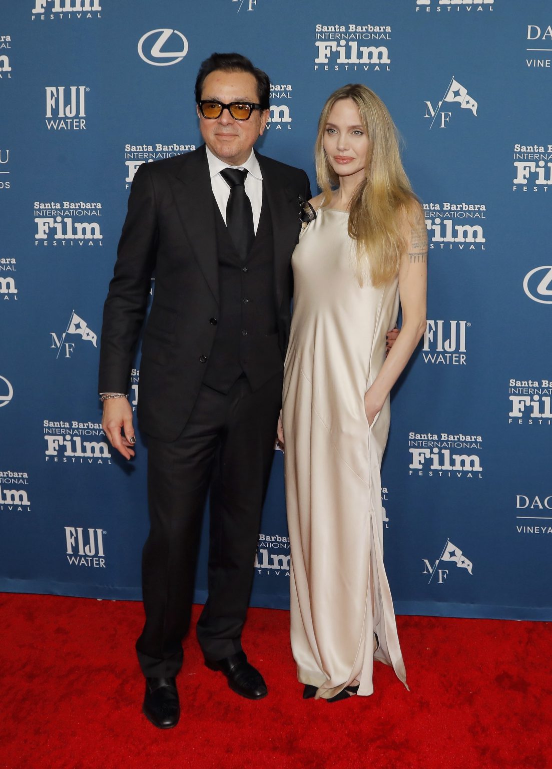SANTA BARBARA, CALIFORNIA - FEBRUARY 05: Honoree Angelina Jolie attends the Maltin Modern Master Award ceremony during the 40th Santa Barbara International Film Festival at Arlington Theatre on February 05, 2025 in Santa Barbara, California. (Photo by Tibrina Hobson/Getty Images for Santa Barbara International Film Festival)