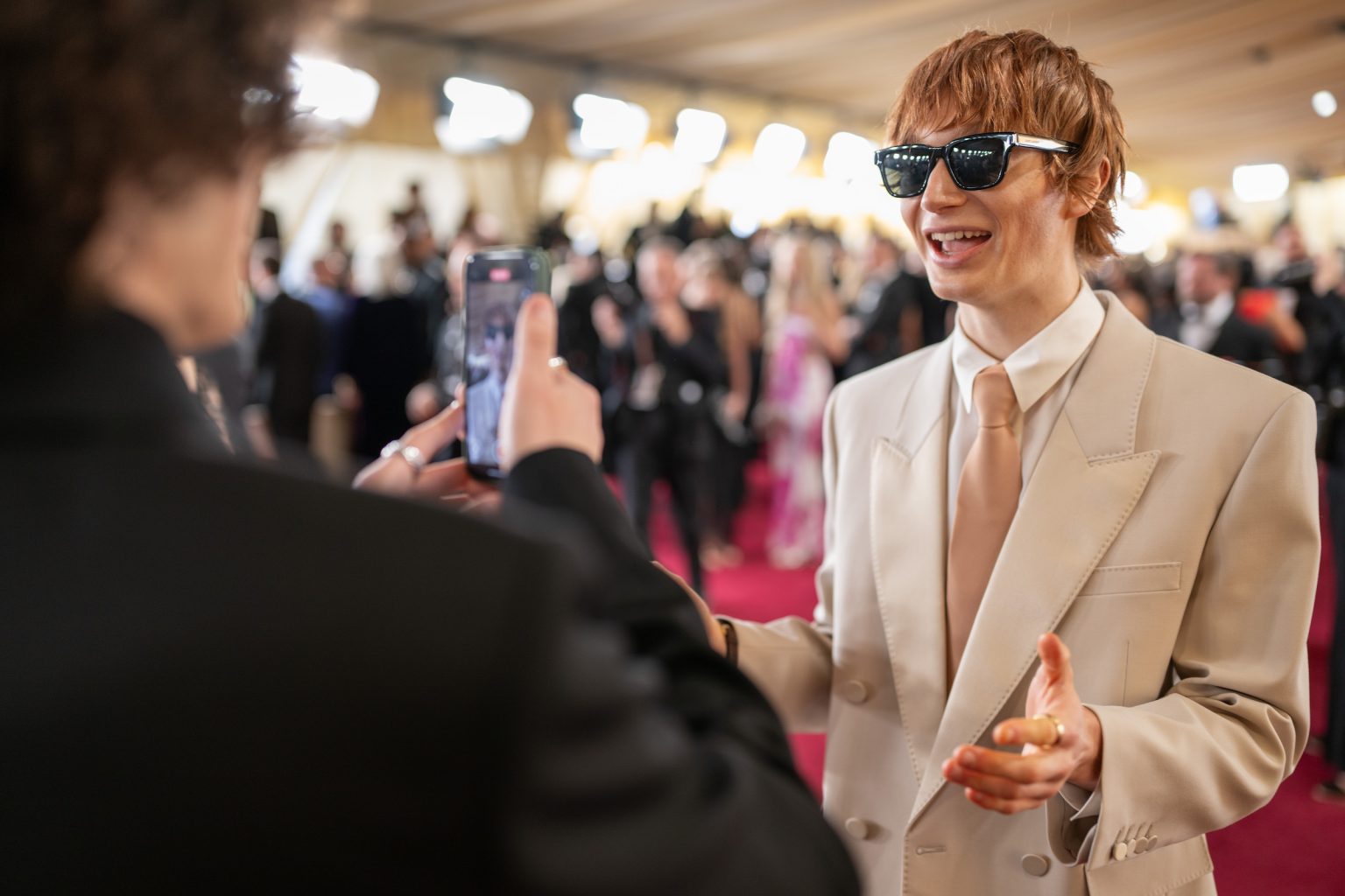 Calum Harper arrives on the red carpet of the 97th Oscars® at the Dolby® Theatre at Ovation Hollywood on Sunday, March 2, 2025.