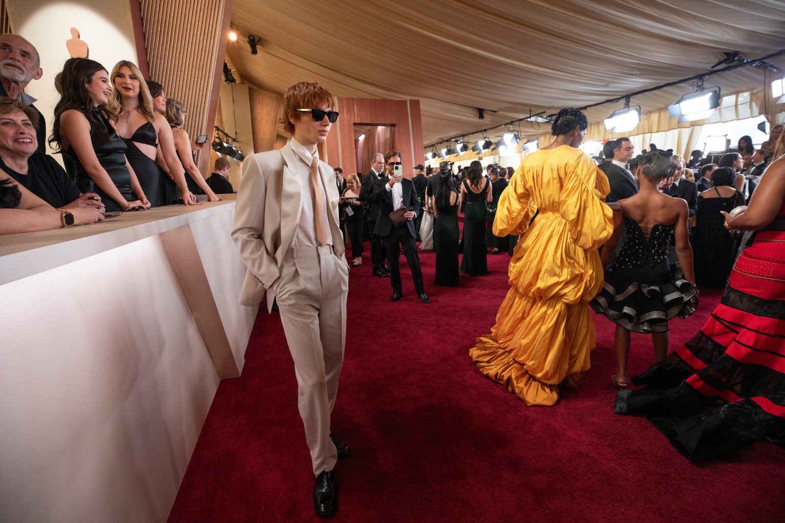 Callum Harper arrives on the red carpet of the 97th Oscars® at the Dolby® Theatre at Ovation Hollywood on Sunday, March 2, 2025.